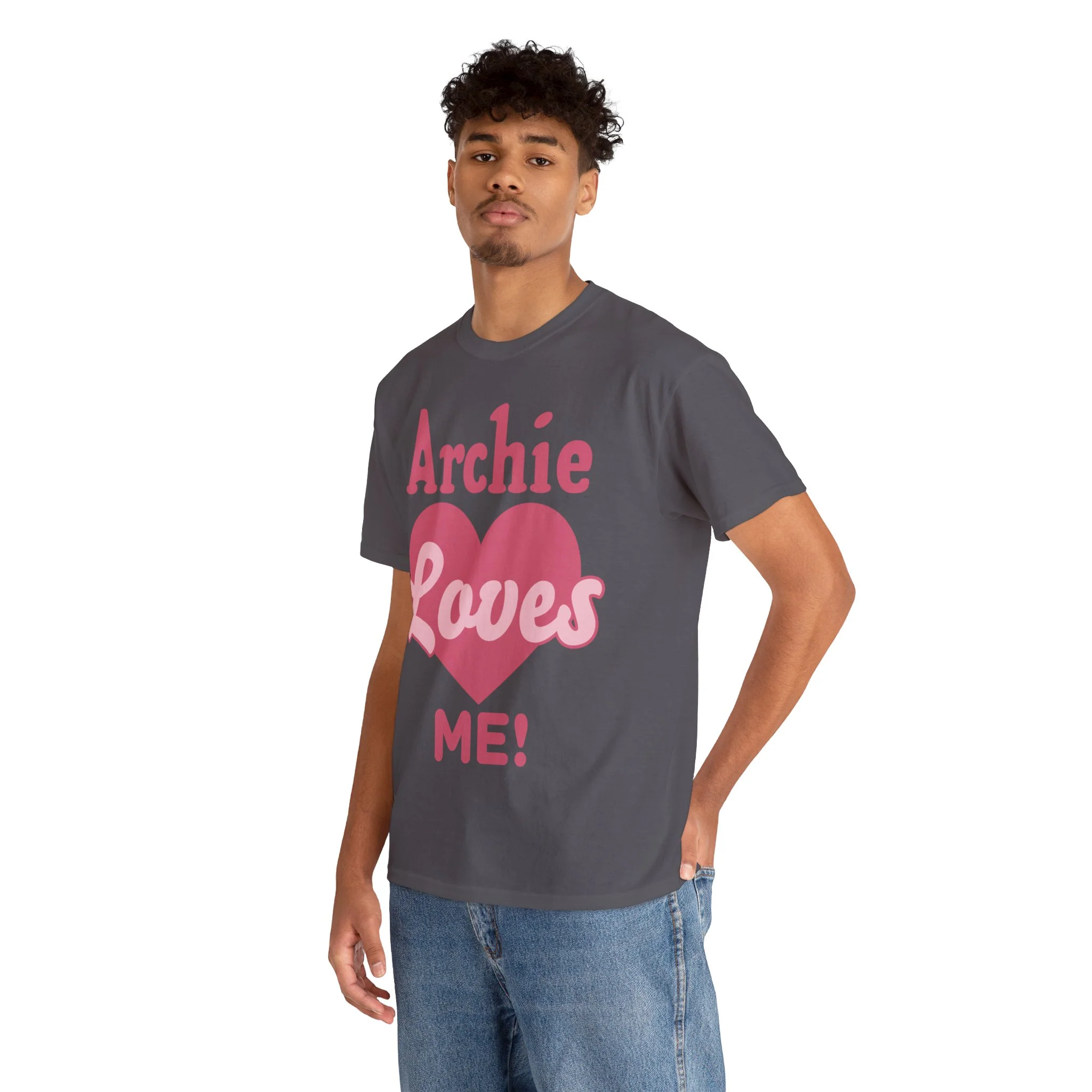 Archie Loves Me! Graphic T-Shirt (Unisex Heavy Cotton Tee) featuring Archie, Betty, and Veronica - Image 20