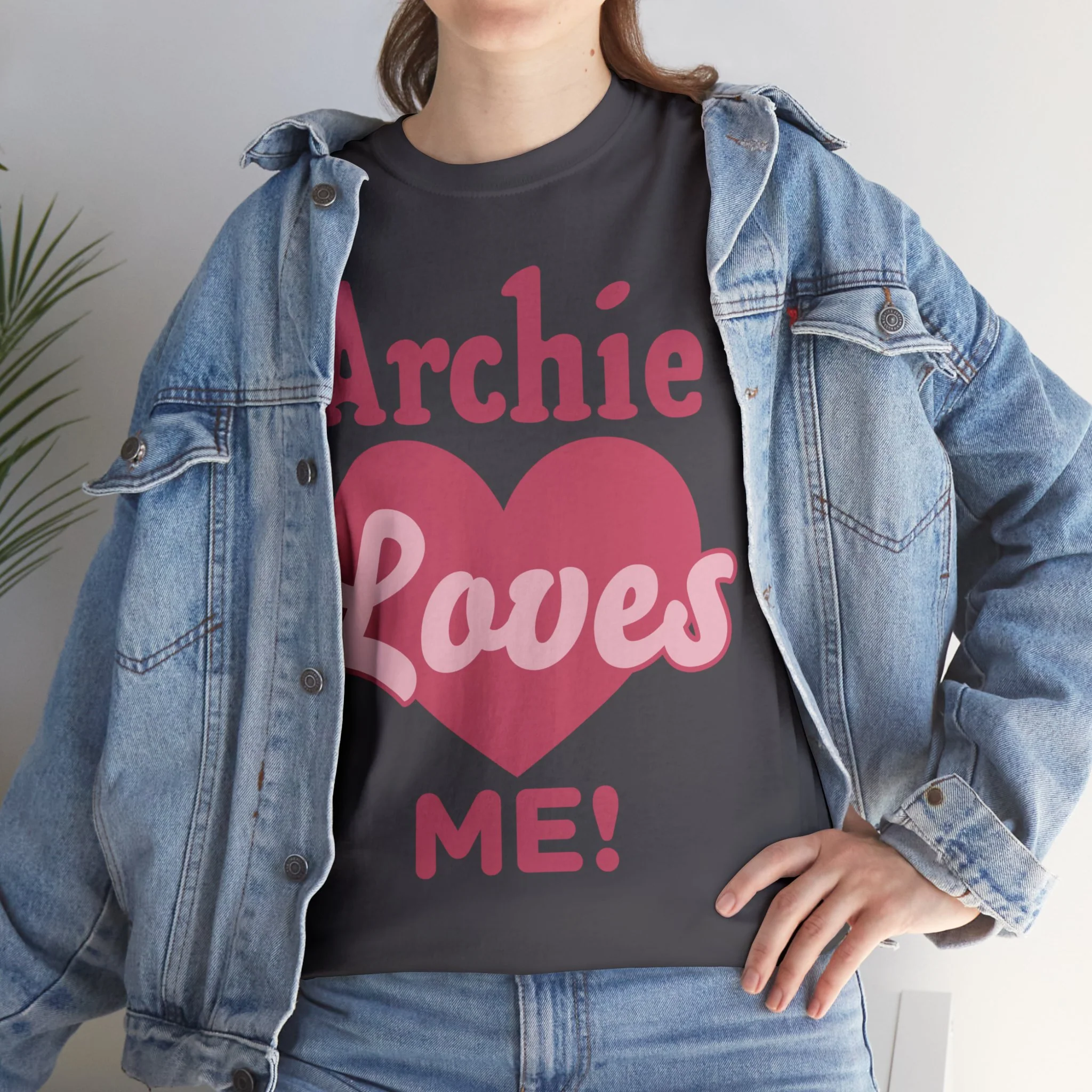Archie Loves Me! Graphic T-Shirt (Unisex Heavy Cotton Tee) featuring Archie, Betty, and Veronica - Image 21