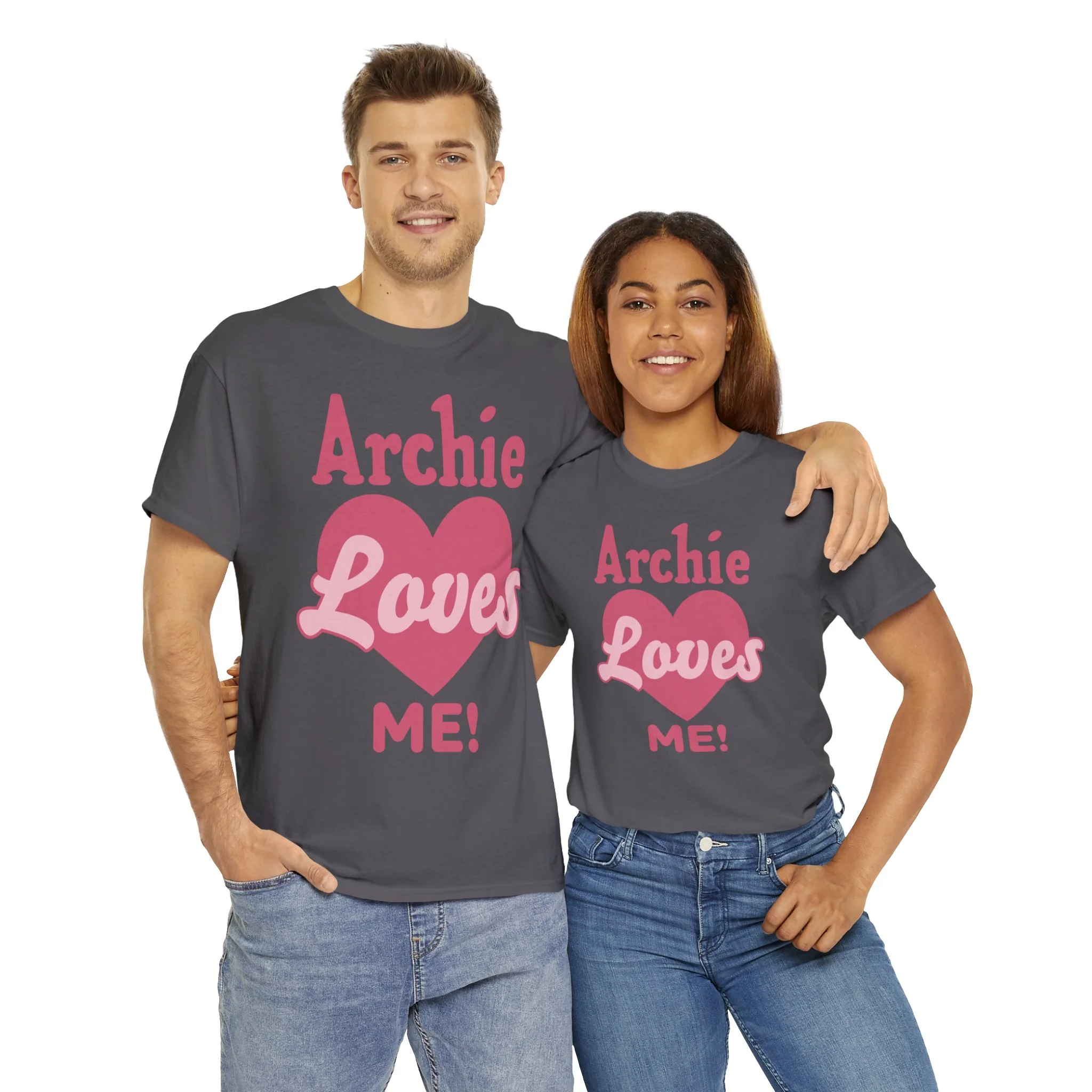 Archie Loves Me! Graphic T-Shirt (Unisex Heavy Cotton Tee) featuring Archie, Betty, and Veronica - Image 22