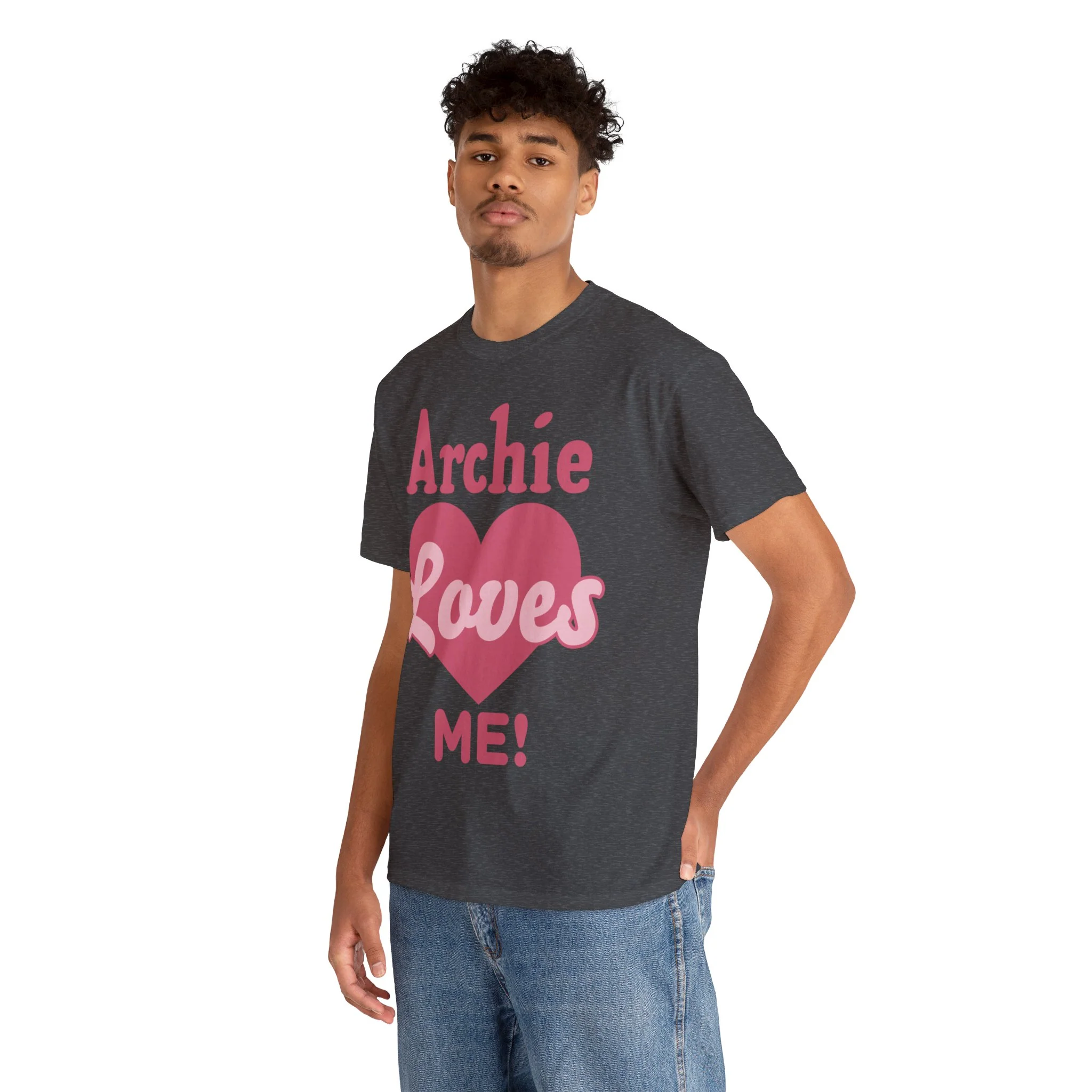 Archie Loves Me! Graphic T-Shirt (Unisex Heavy Cotton Tee) featuring Archie, Betty, and Veronica - Image 25