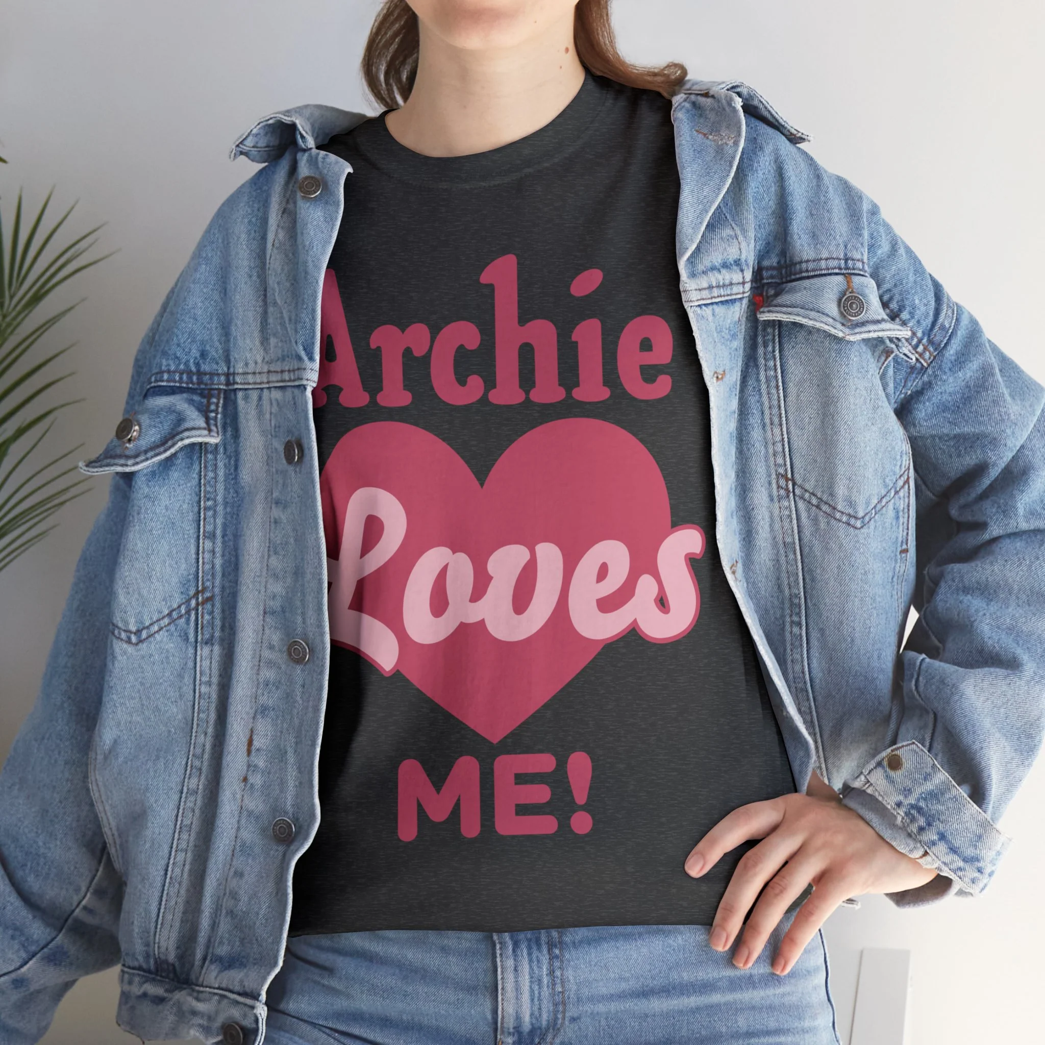 Archie Loves Me! Graphic T-Shirt (Unisex Heavy Cotton Tee) featuring Archie, Betty, and Veronica - Image 26