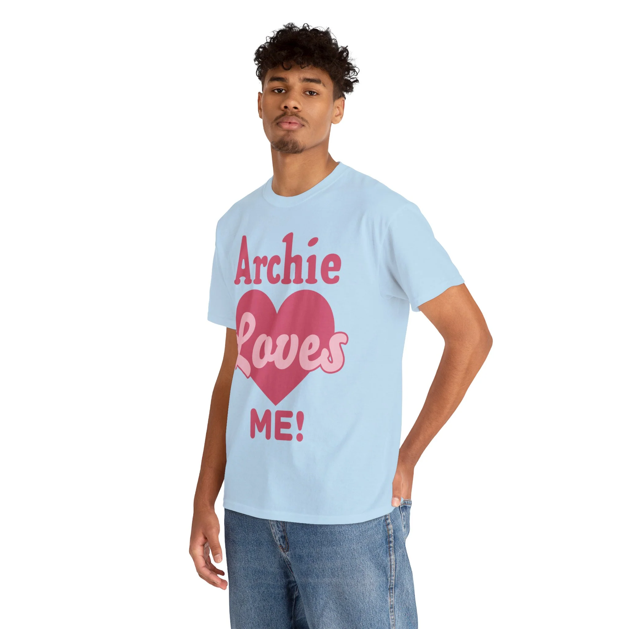 Archie Loves Me! Graphic T-Shirt (Unisex Heavy Cotton Tee) featuring Archie, Betty, and Veronica - Image 30