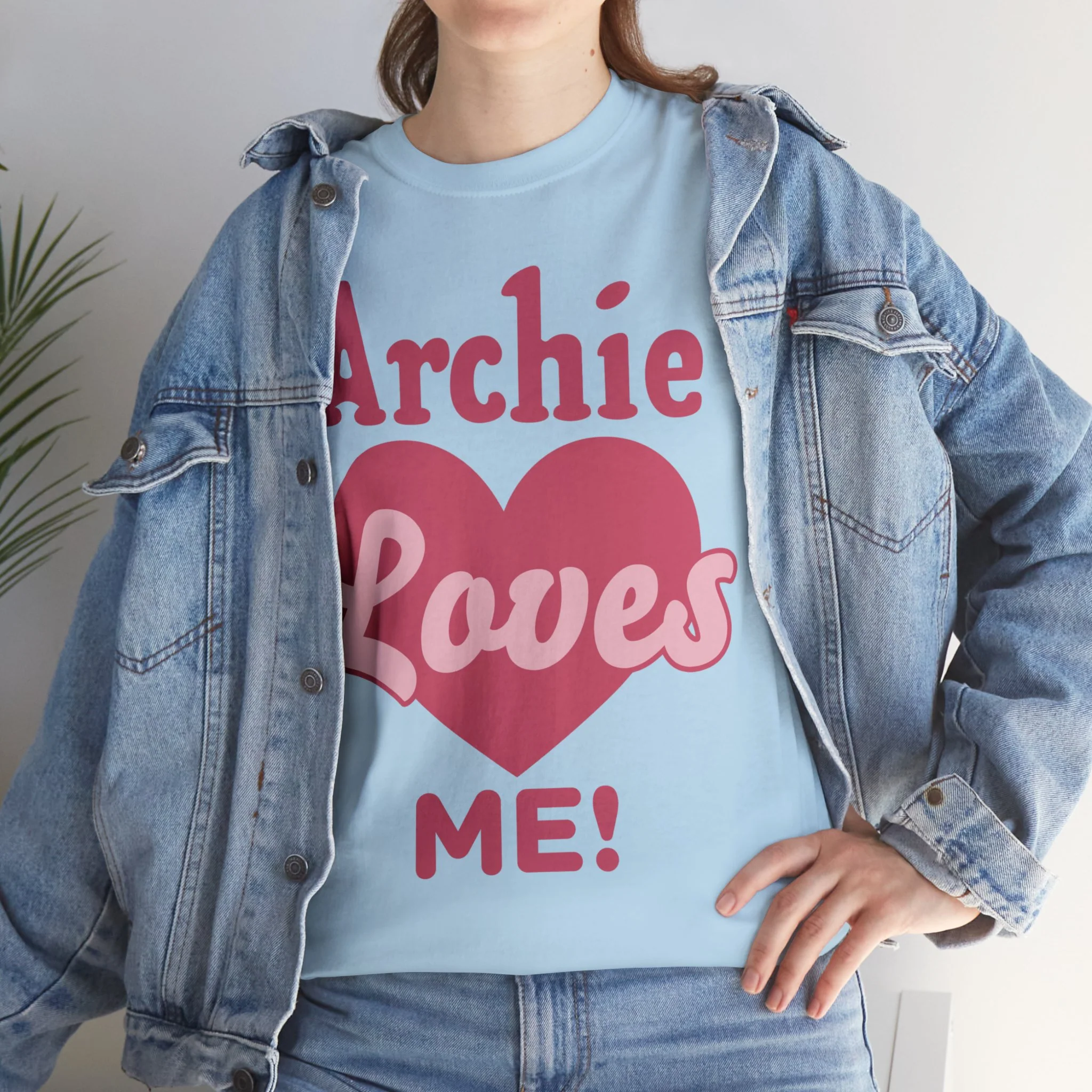 Archie Loves Me! Graphic T-Shirt (Unisex Heavy Cotton Tee) featuring Archie, Betty, and Veronica - Image 31