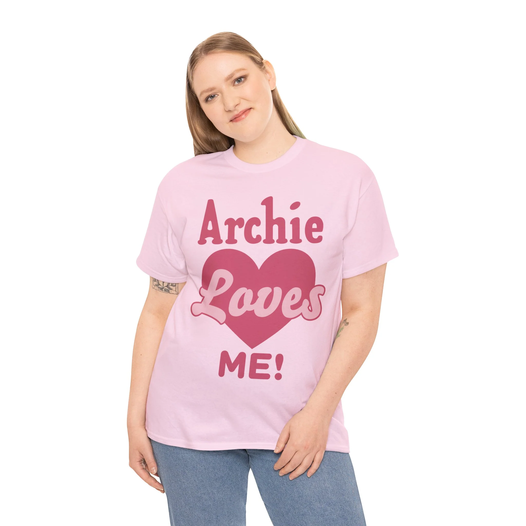 Archie Loves Me! Graphic T-Shirt (Unisex Heavy Cotton Tee) featuring Archie, Betty, and Veronica - Image 34