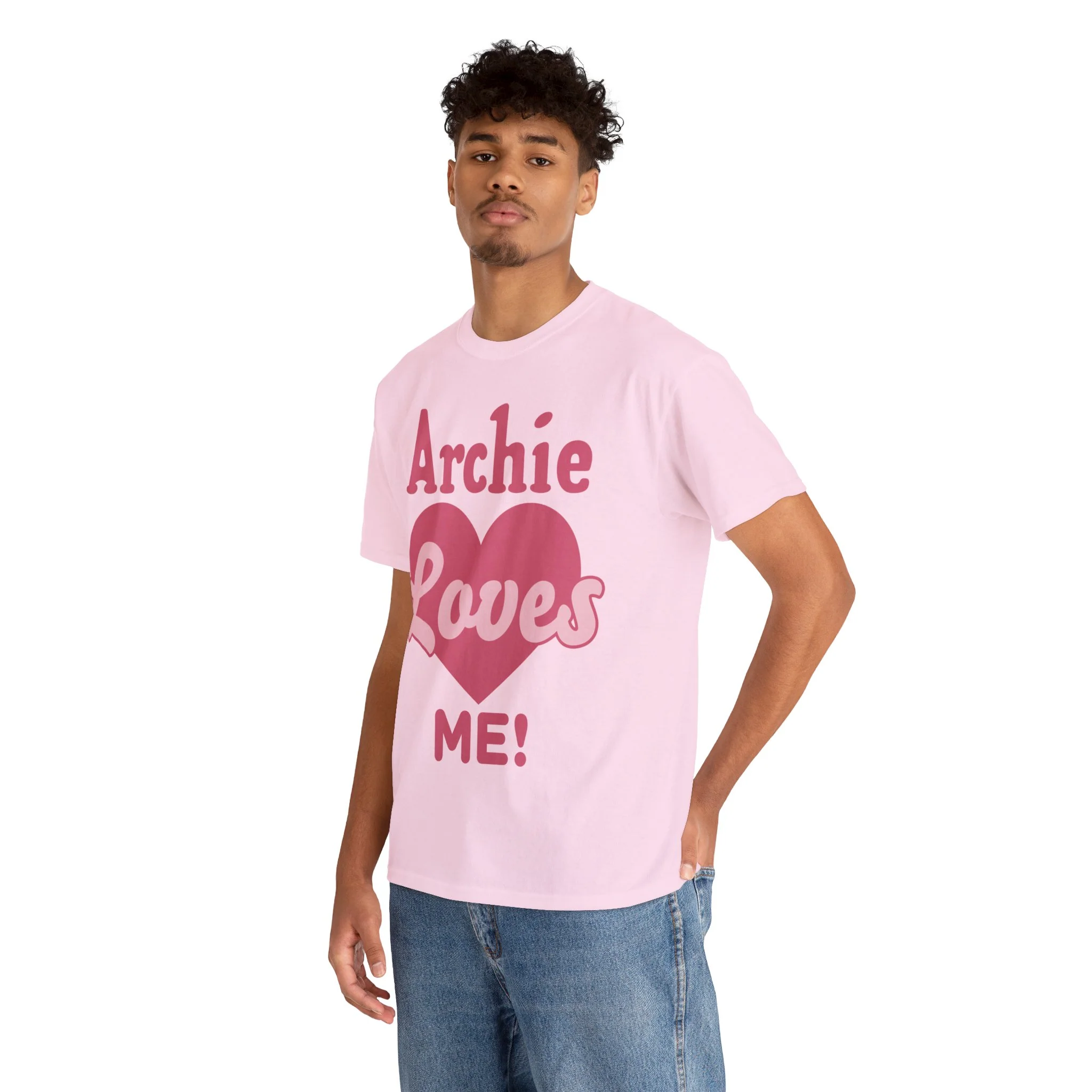 Archie Loves Me! Graphic T-Shirt (Unisex Heavy Cotton Tee) featuring Archie, Betty, and Veronica - Image 35