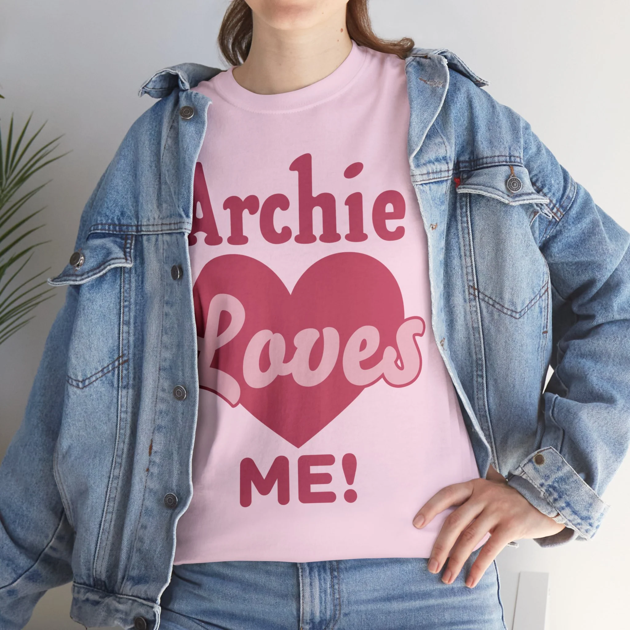 Archie Loves Me! Graphic T-Shirt (Unisex Heavy Cotton Tee) featuring Archie, Betty, and Veronica - Image 36