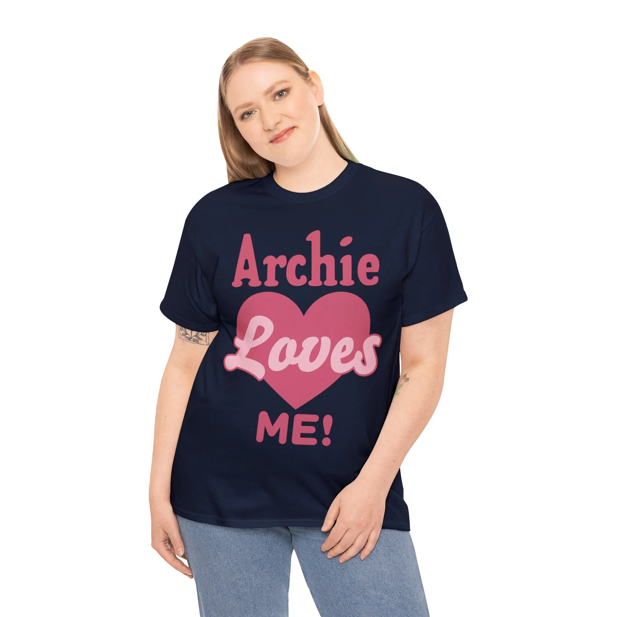 Archie Loves Me! Graphic T-Shirt (Unisex Heavy Cotton Tee) featuring Archie, Betty, and Veronica - Image 39