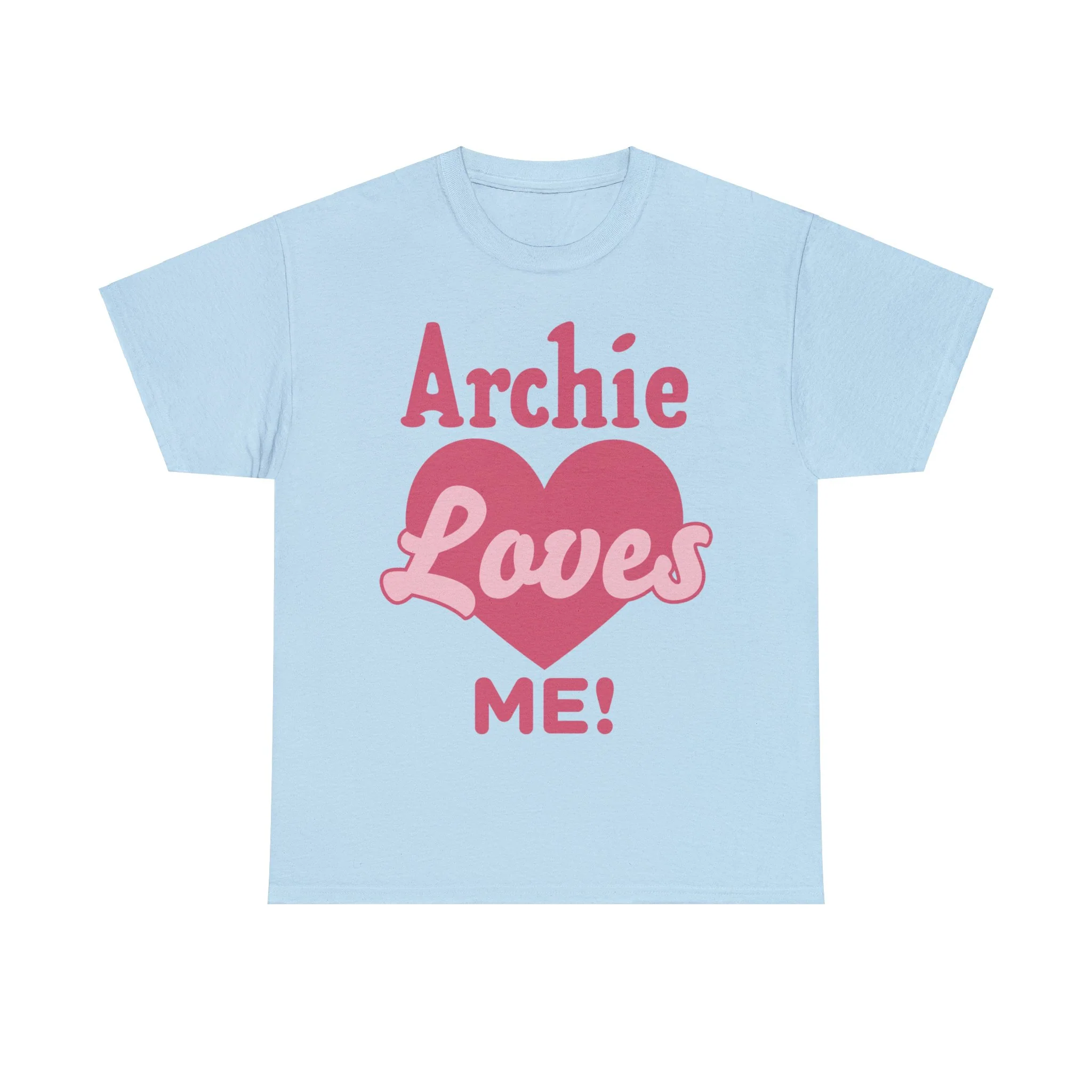 Archie Loves Me! Graphic T-Shirt (Unisex Heavy Cotton Tee) featuring Archie, Betty, and Veronica - Image 4