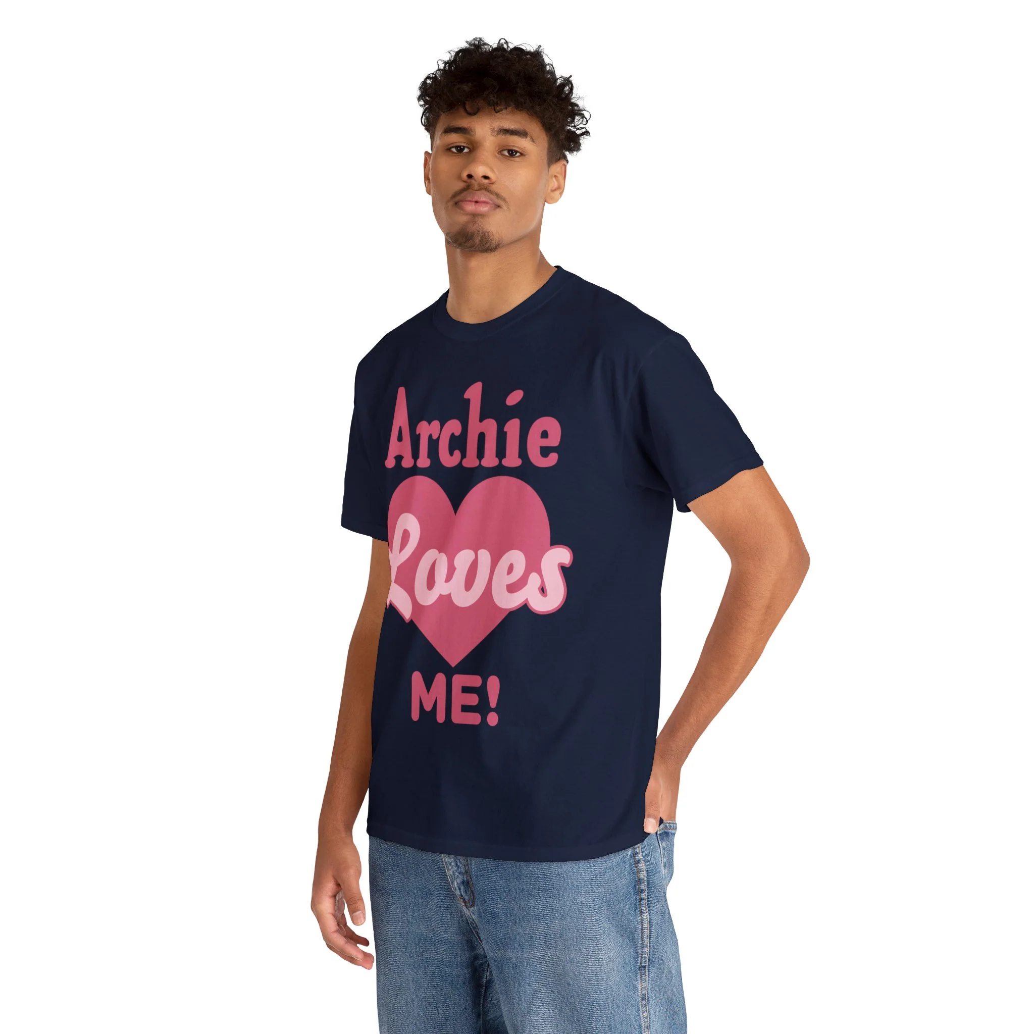 Archie Loves Me! Graphic T-Shirt (Unisex Heavy Cotton Tee) featuring Archie, Betty, and Veronica - Image 40