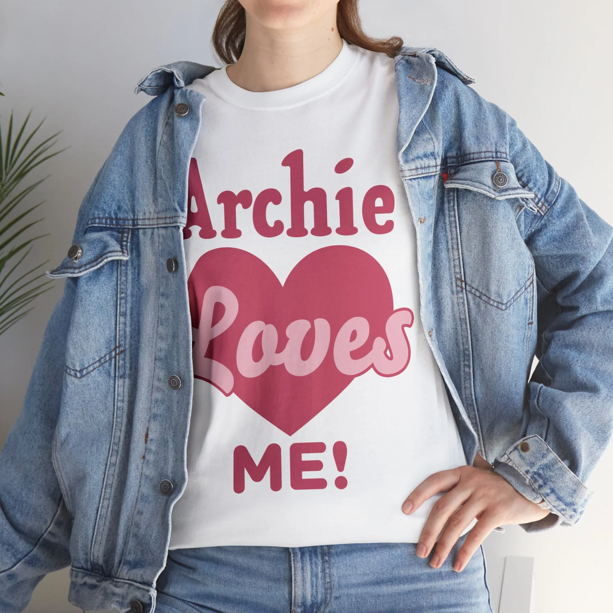 Archie Loves Me! Graphic T-Shirt (Unisex Heavy Cotton Tee) featuring Archie, Betty, and Veronica - Image 51