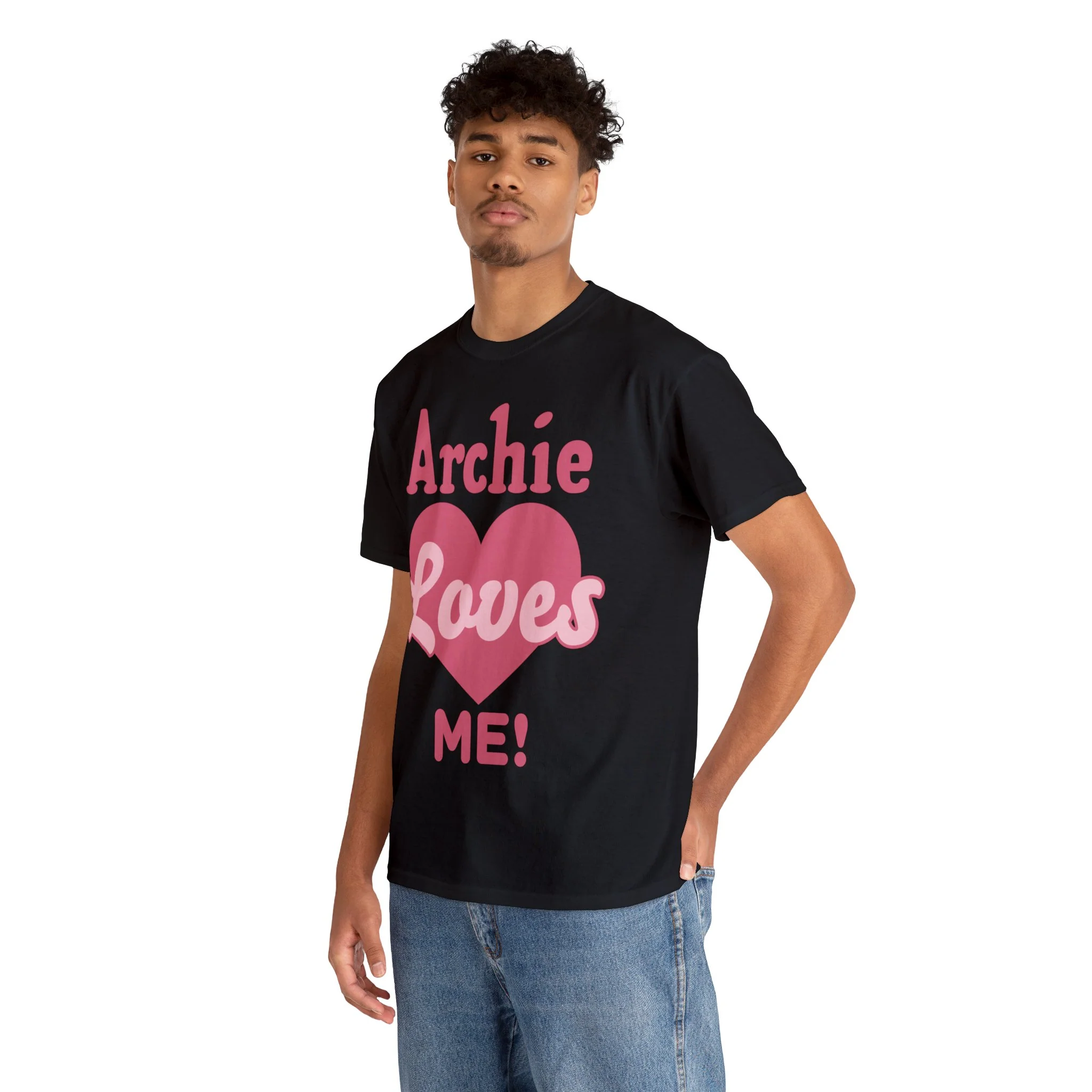 Archie Loves Me! Graphic T-Shirt (Unisex Heavy Cotton Tee) featuring Archie, Betty, and Veronica - Image 55