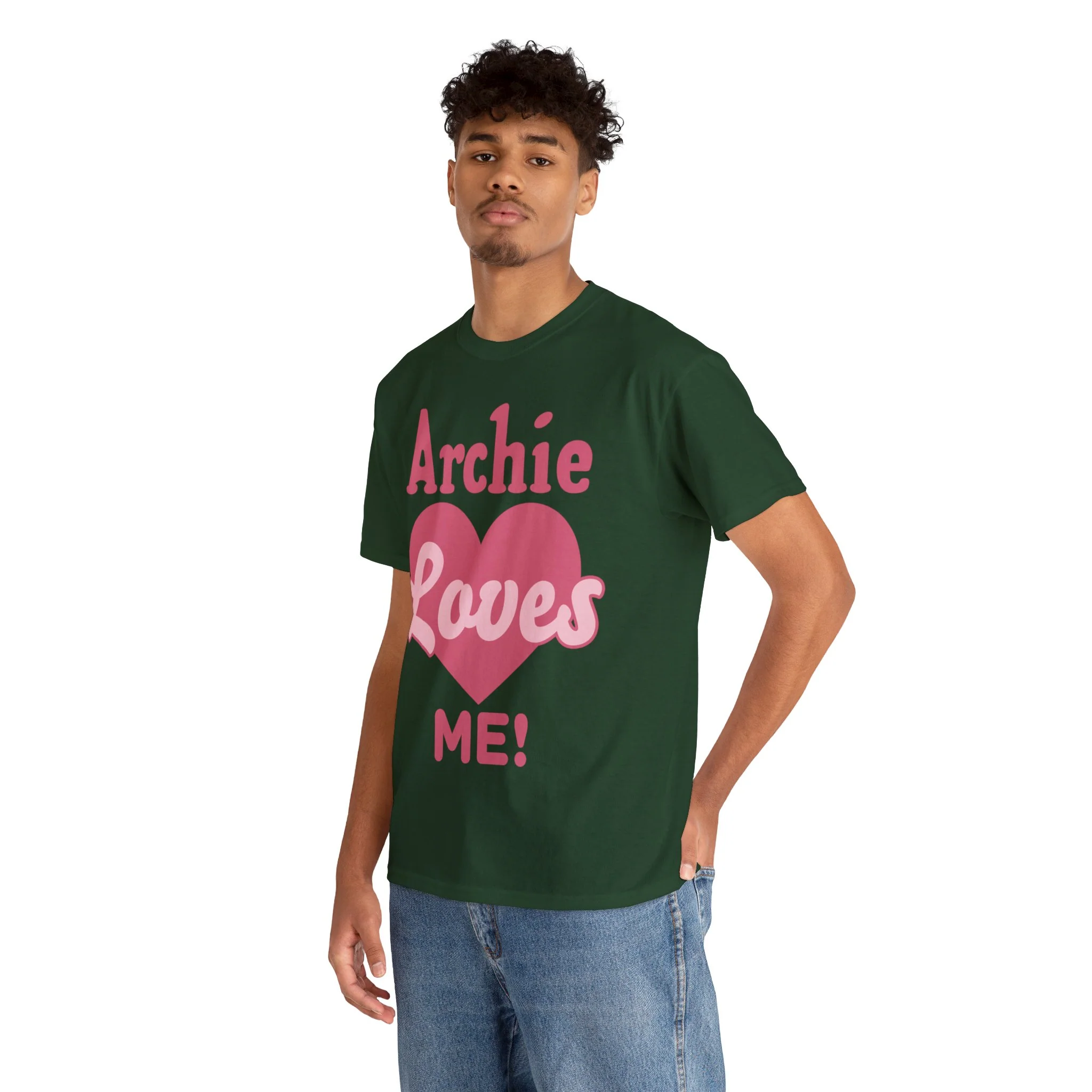 Archie Loves Me! Graphic T-Shirt (Unisex Heavy Cotton Tee) featuring Archie, Betty, and Veronica - Image 60