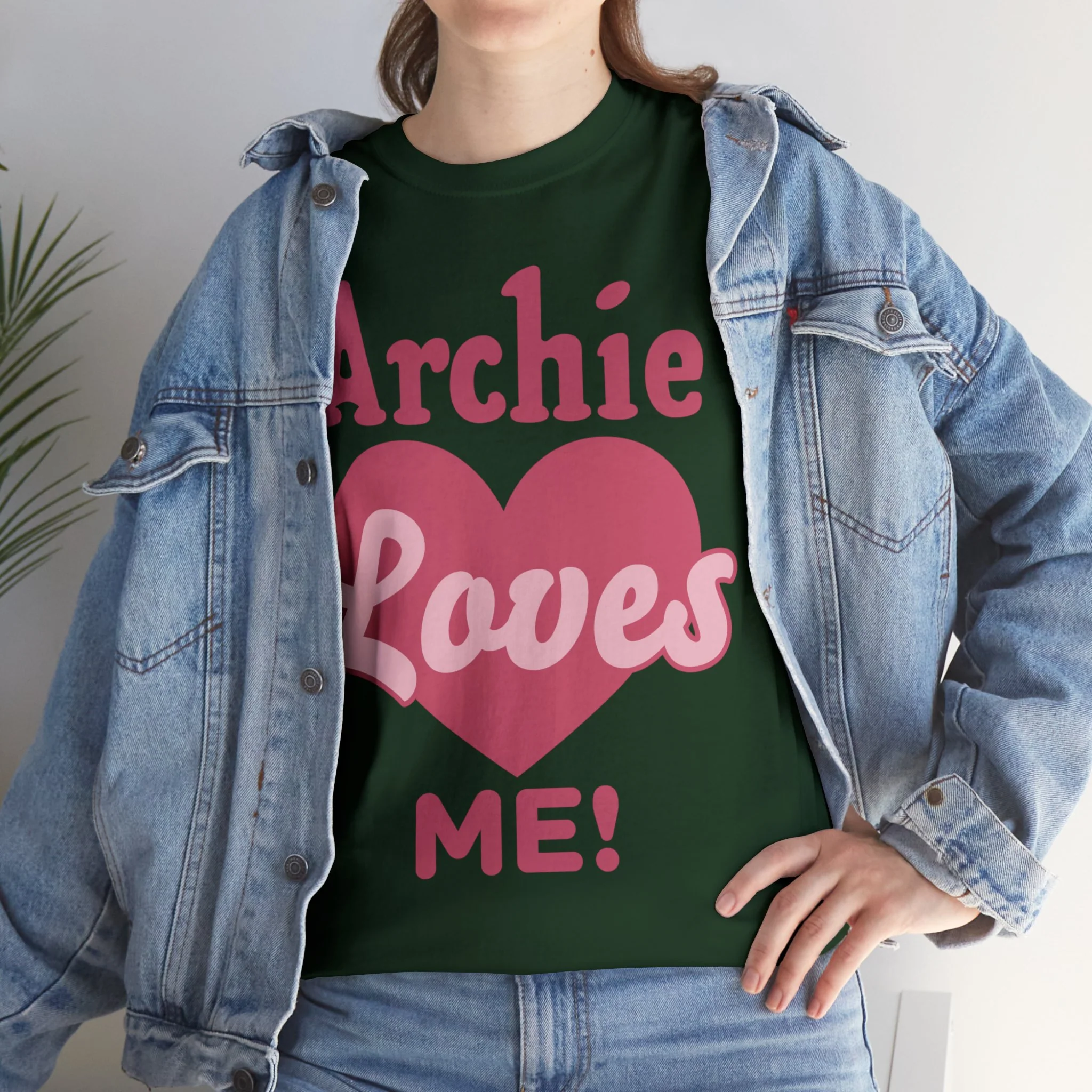 Archie Loves Me! Graphic T-Shirt (Unisex Heavy Cotton Tee) featuring Archie, Betty, and Veronica - Image 61