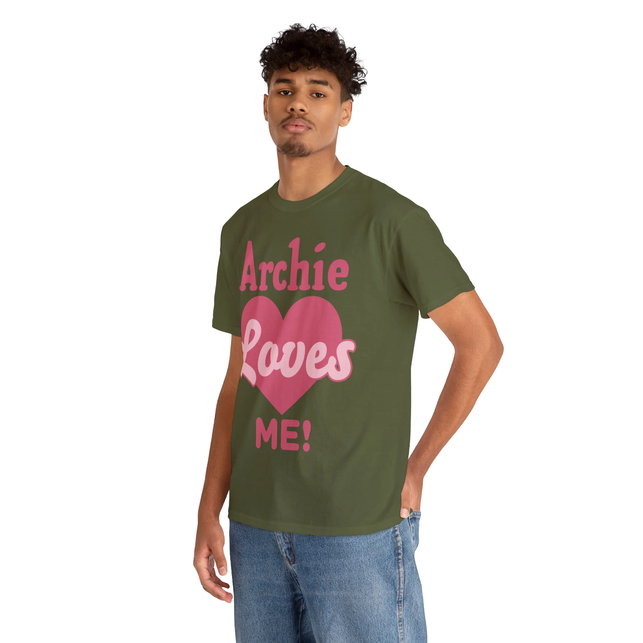 Archie Loves Me! Graphic T-Shirt (Unisex Heavy Cotton Tee) featuring Archie, Betty, and Veronica - Image 65
