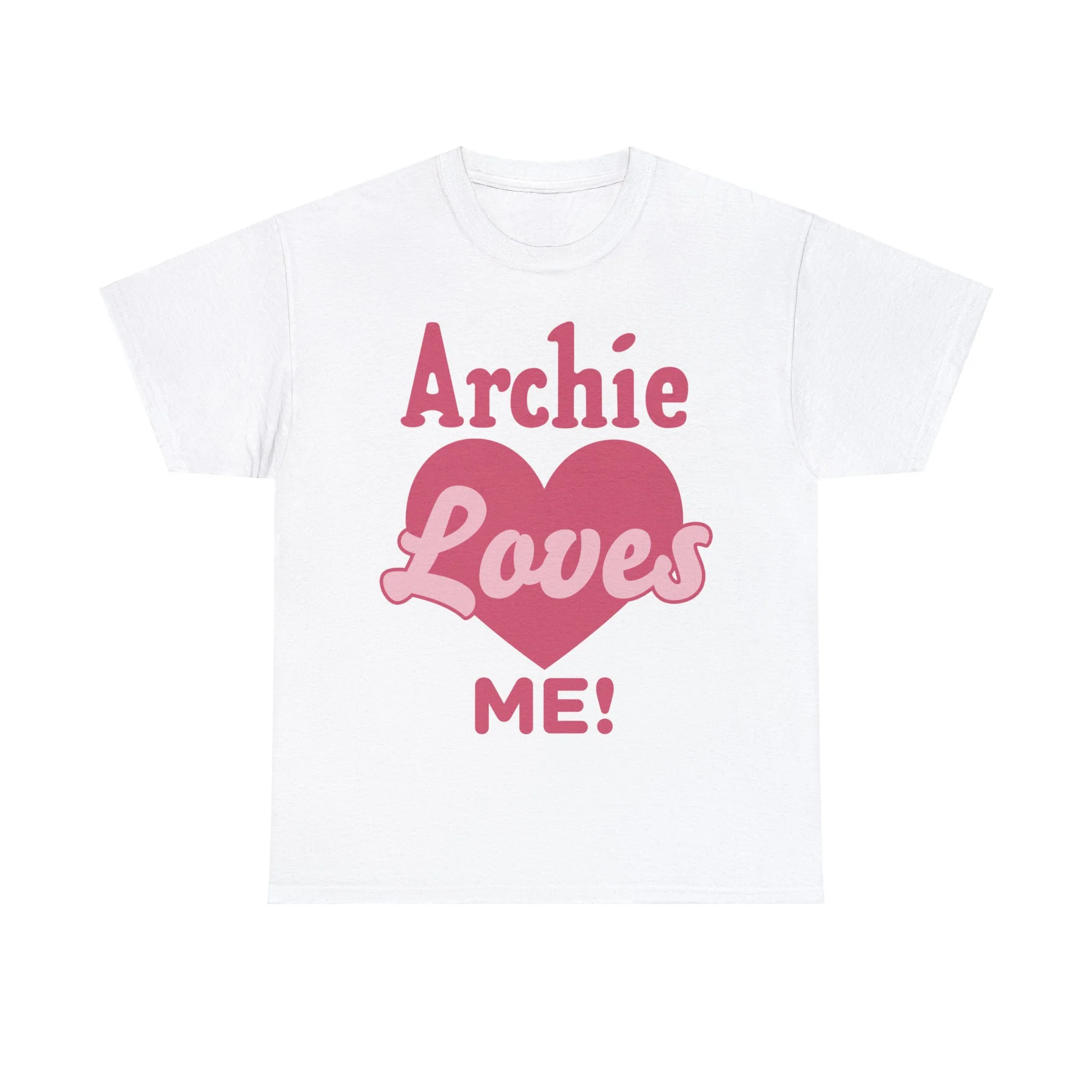 Archie Loves Me! Graphic T-Shirt (Unisex Heavy Cotton Tee) featuring Archie, Betty, and Veronica - Image 8