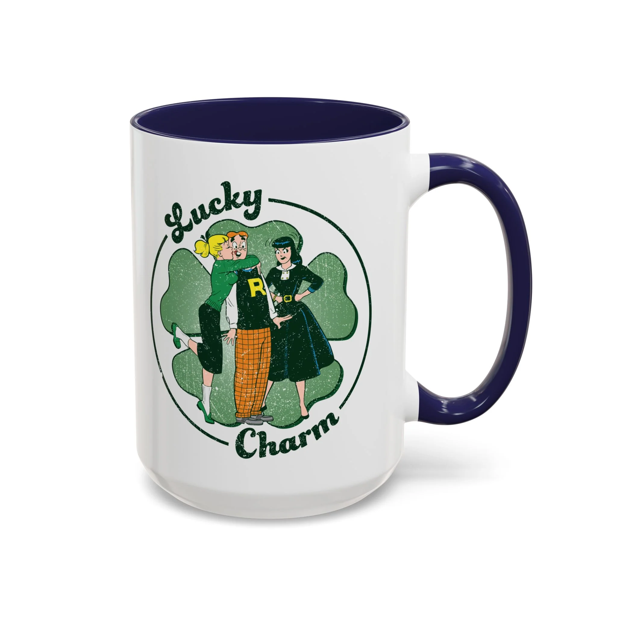 Archie Lucky Charm Design Accent Coffee Mug (11oz or 15oz) featuring Archie, Betty, and Veronica - Image 21