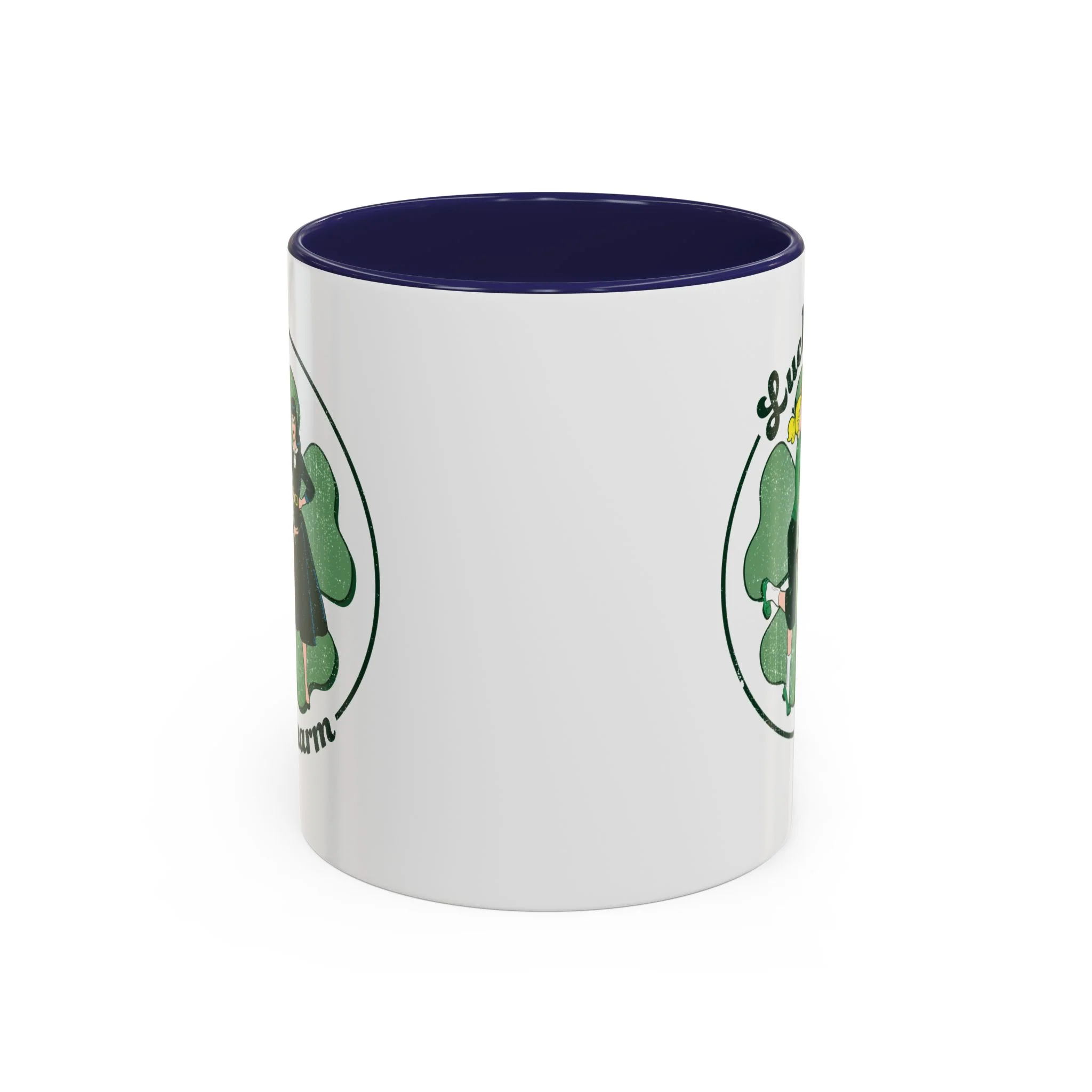 Archie Lucky Charm Design Accent Coffee Mug (11oz or 15oz) featuring Archie, Betty, and Veronica - Image 3
