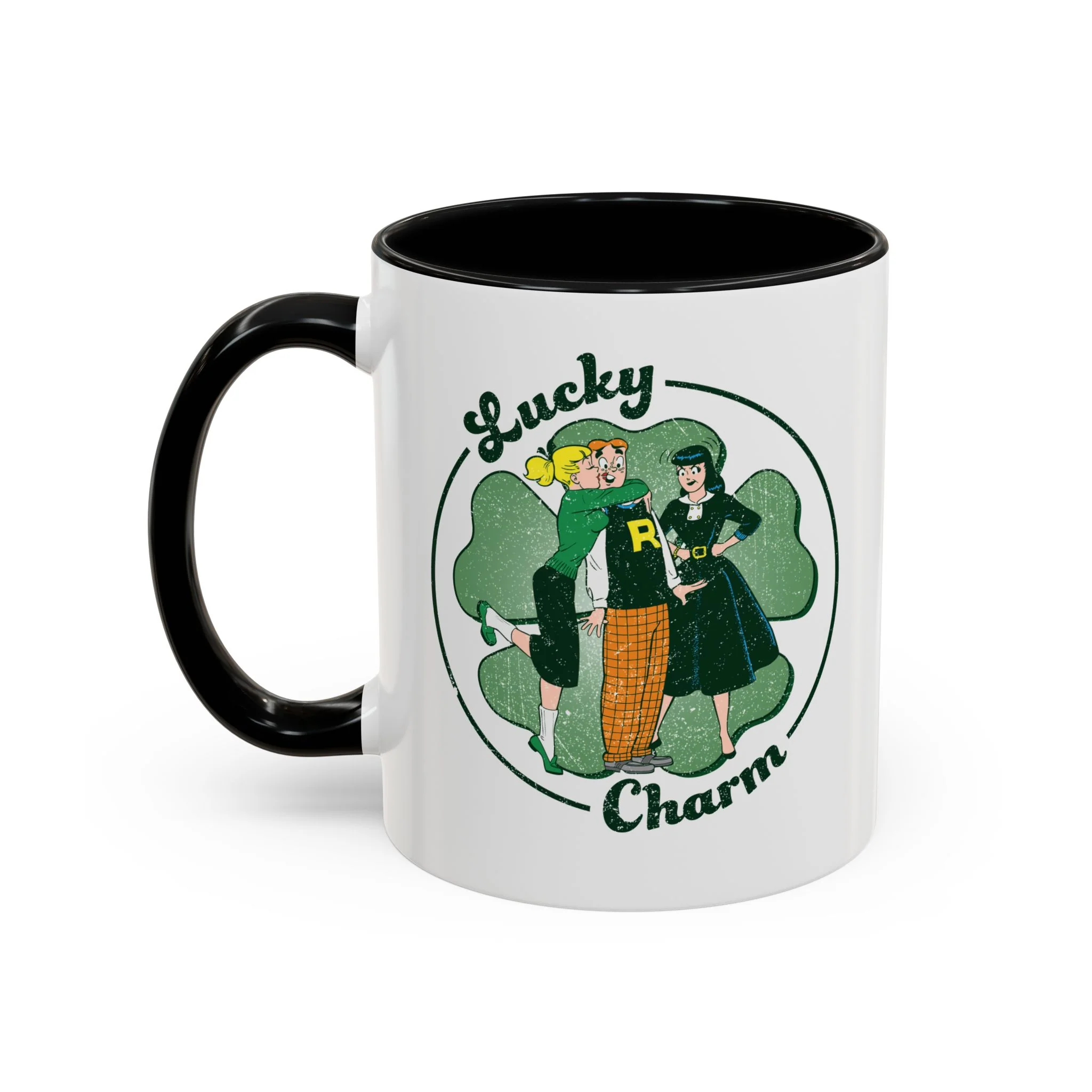Archie Lucky Charm Design Accent Coffee Mug (11oz or 15oz) featuring Archie, Betty, and Veronica - Image 8