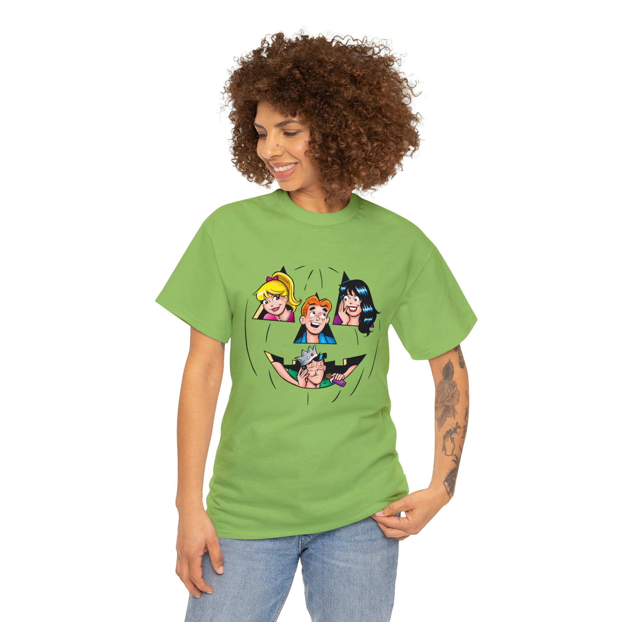 Archie-O-Lantern Graphic Tees (Unisex Heavy Cotton Tee) featuring Archie, Betty, Veronica, and Jughead - Image 17
