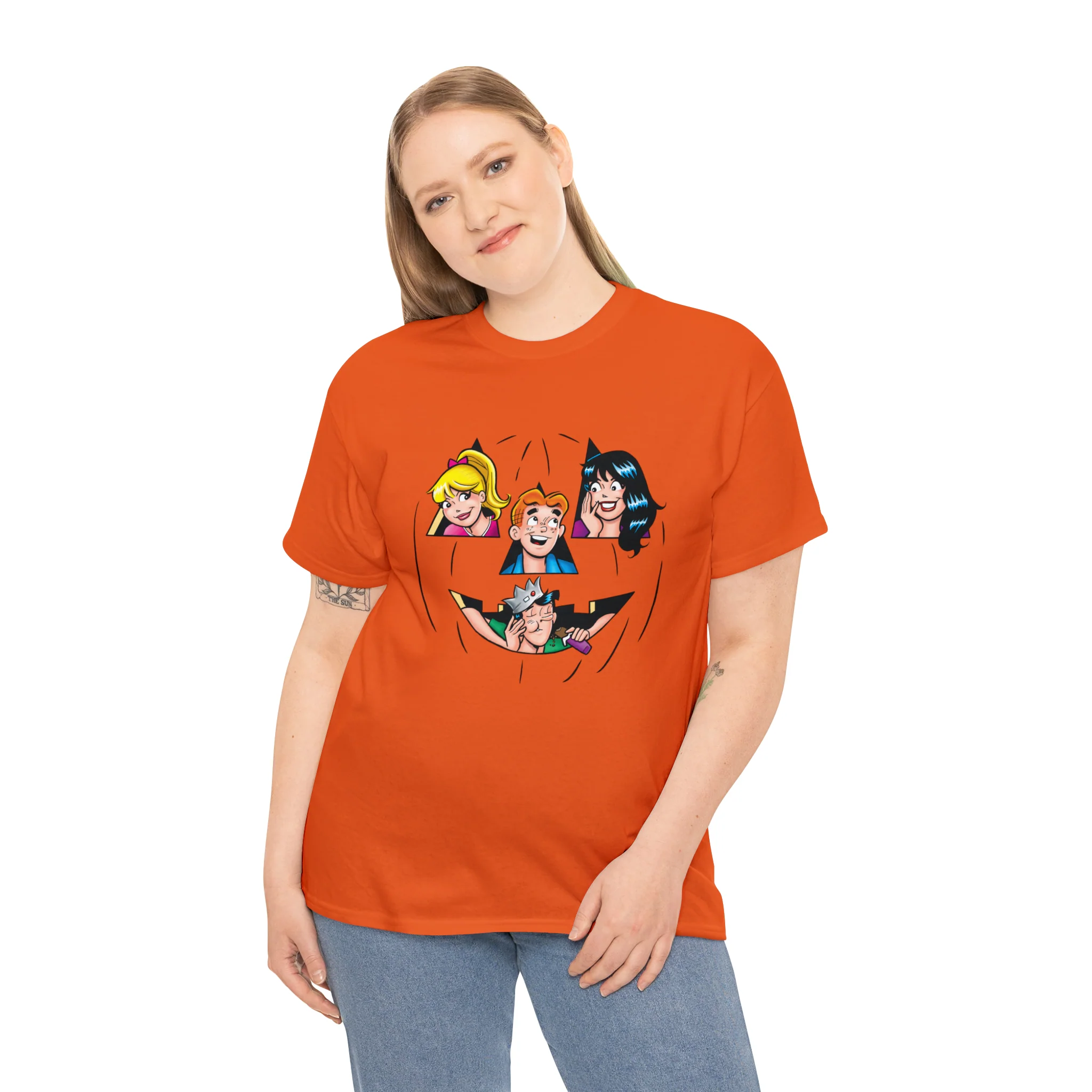 Archie-O-Lantern Graphic Tees (Unisex Heavy Cotton Tee) featuring Archie, Betty, Veronica, and Jughead - Image 40