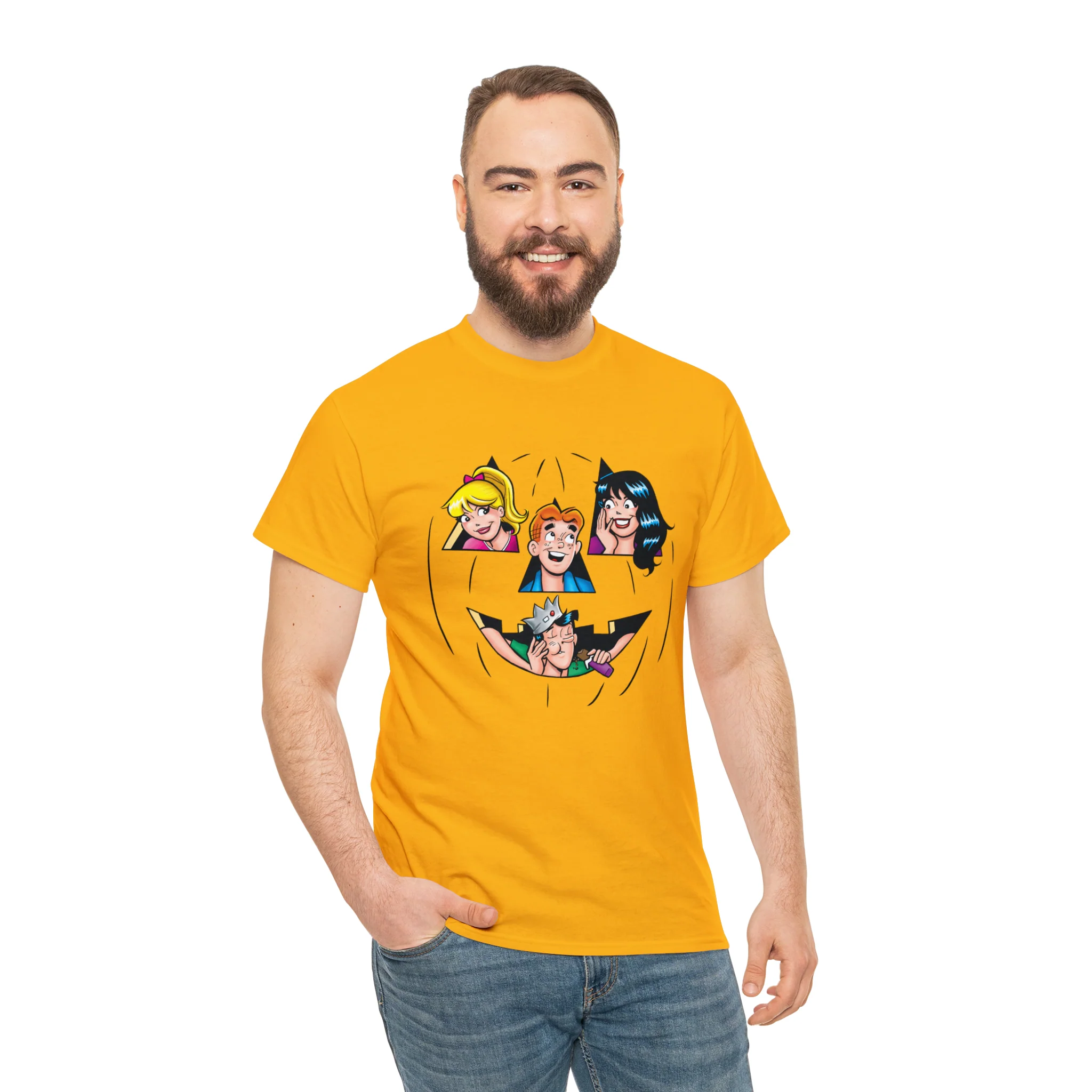 Archie-O-Lantern Graphic Tees (Unisex Heavy Cotton Tee) featuring Archie, Betty, Veronica, and Jughead - Image 8