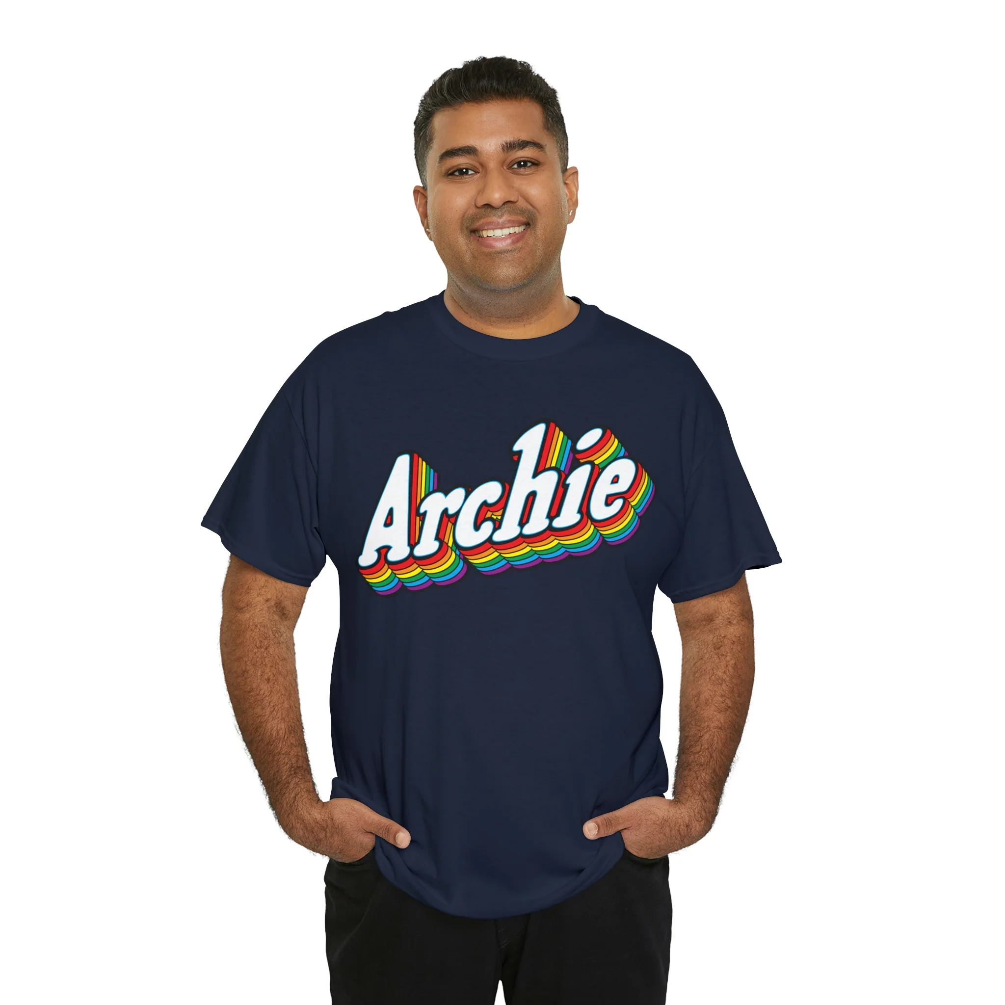 Archie Prism Logo Design Graphic Tee (Unisex Heavy Cotton Tee) - Image 116