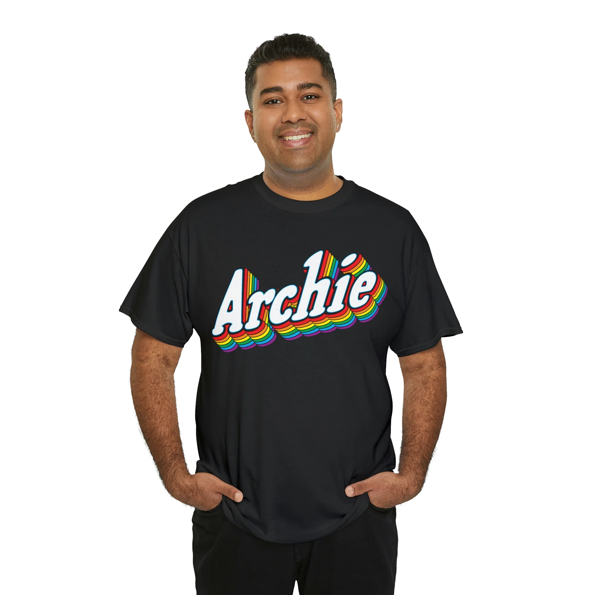 Archie Prism Logo Design Graphic Tee (Unisex Heavy Cotton Tee) - Image 20