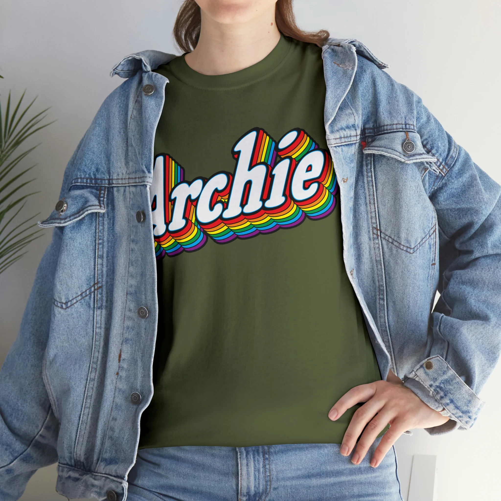Archie Prism Logo Design Graphic Tee (Unisex Heavy Cotton Tee) - Image 57
