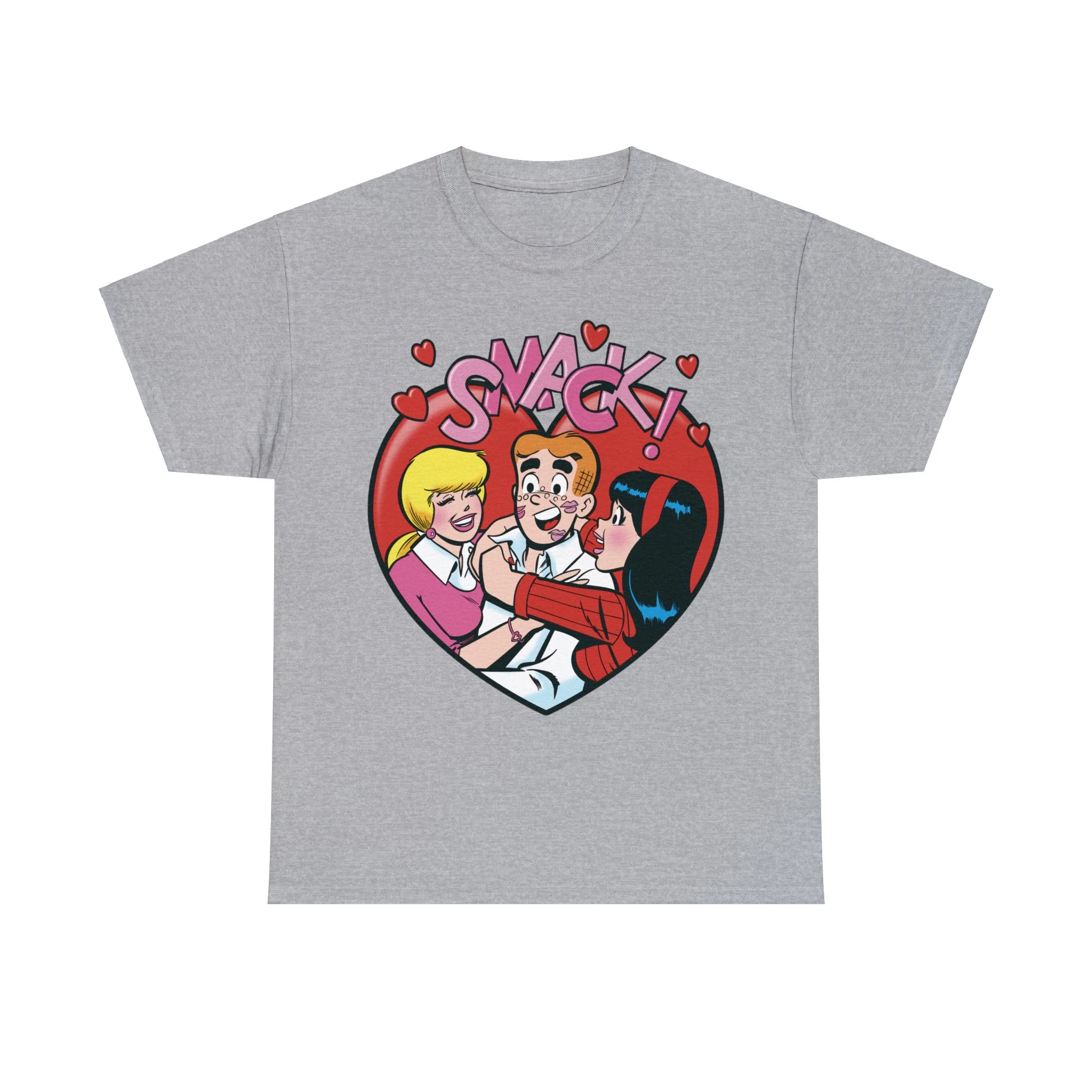 Archie "Smack" Big Kiss Graphic T-Shirt (Unisex Heavy Cotton Tee) featuring Archie, Betty, and Veronica - Image 7