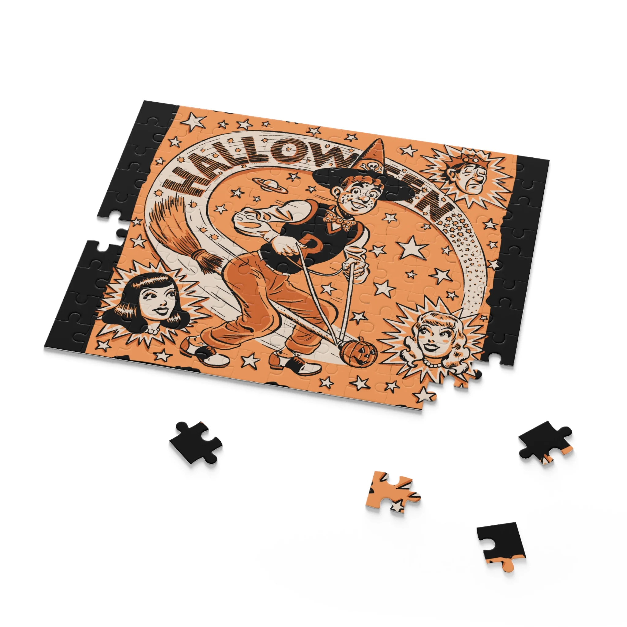 Archie Vintage Halloween Puzzle (120, 252, 500-Piece) featuring Archie, Betty, Veronica, and Jughead - Image 7