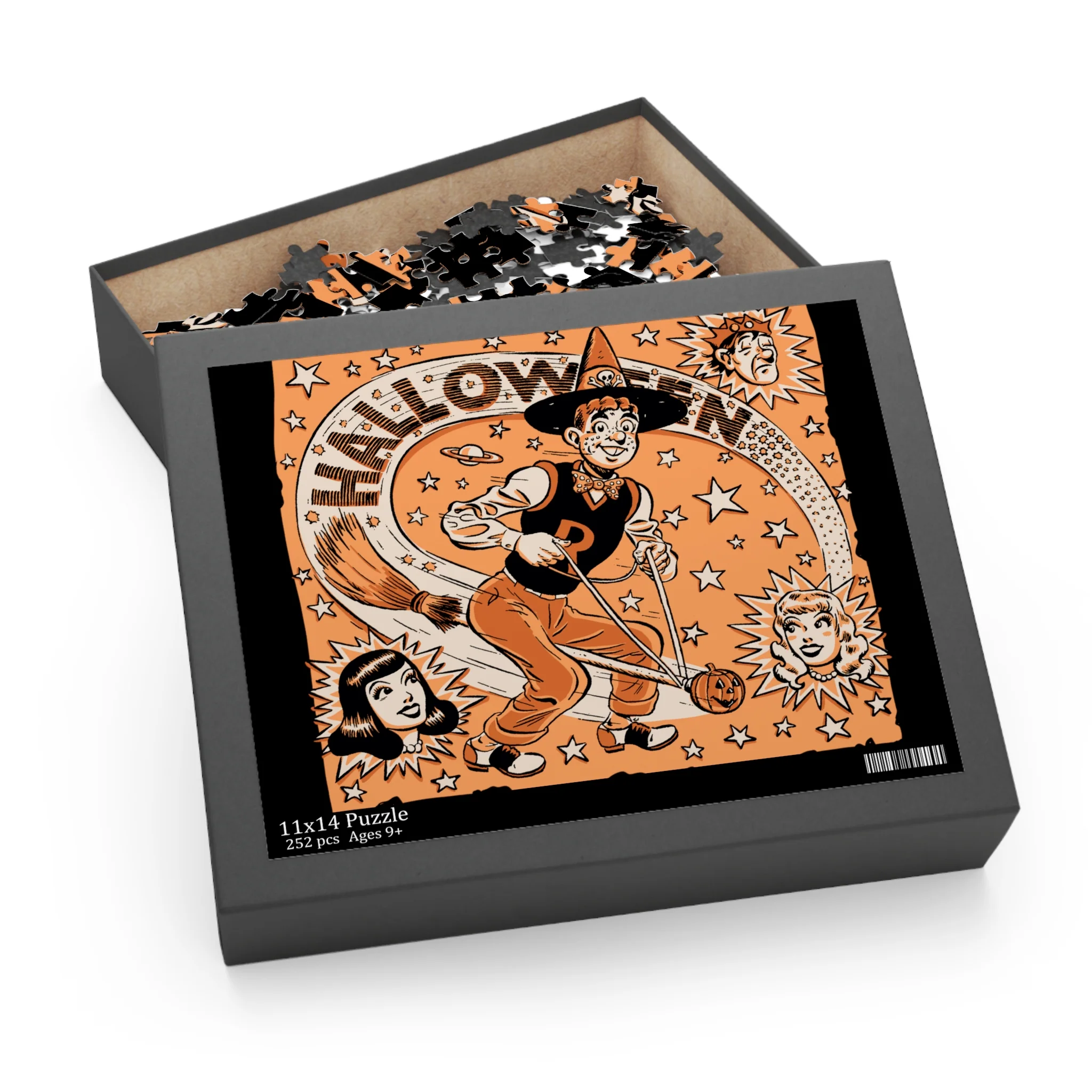 Archie Vintage Halloween Puzzle (120, 252, 500-Piece) featuring Archie, Betty, Veronica, and Jughead - Image 8
