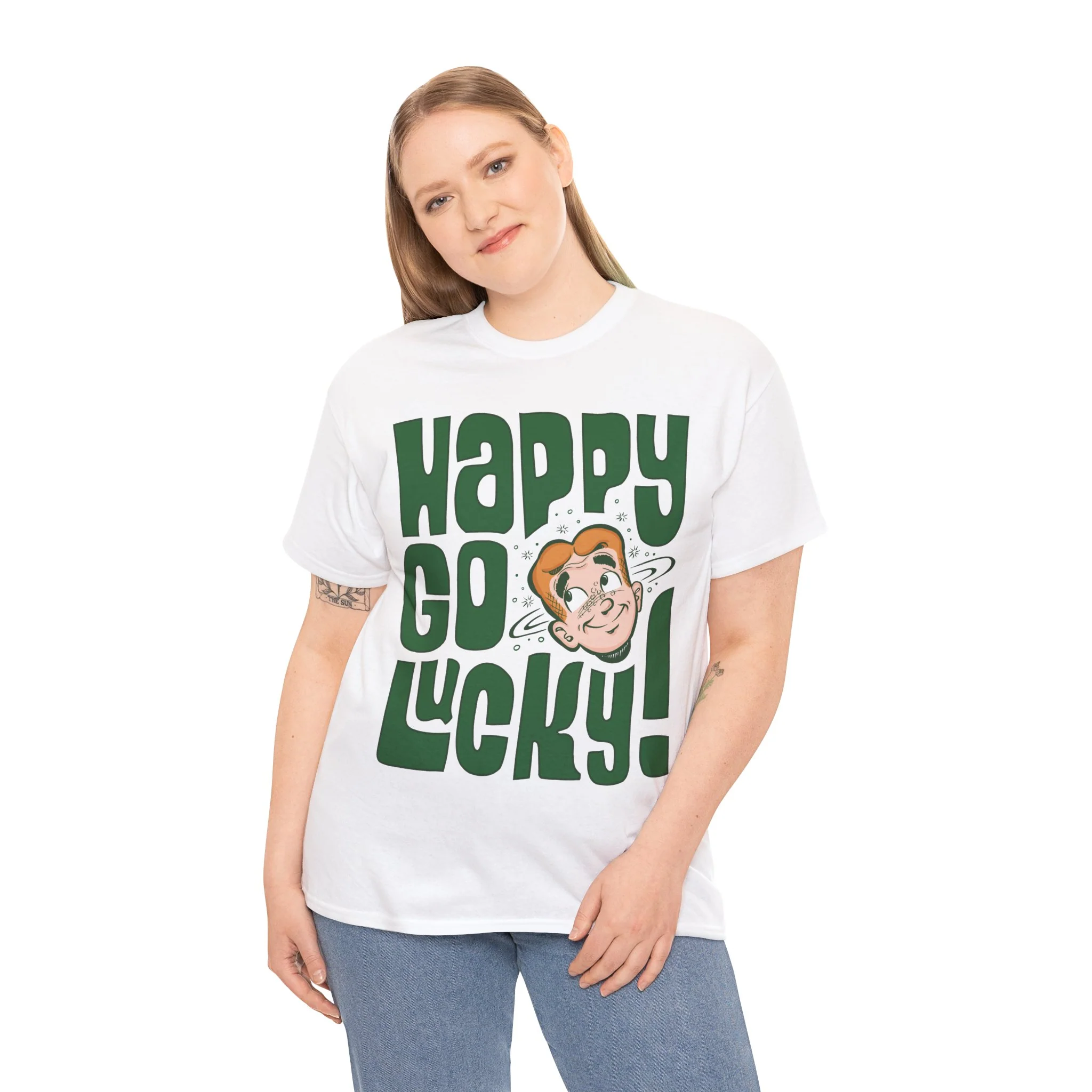 Archie Happy Go Lucky! Design Graphic Tee (Unisex Heavy Cotton Tee) featuring Archie - Image 11