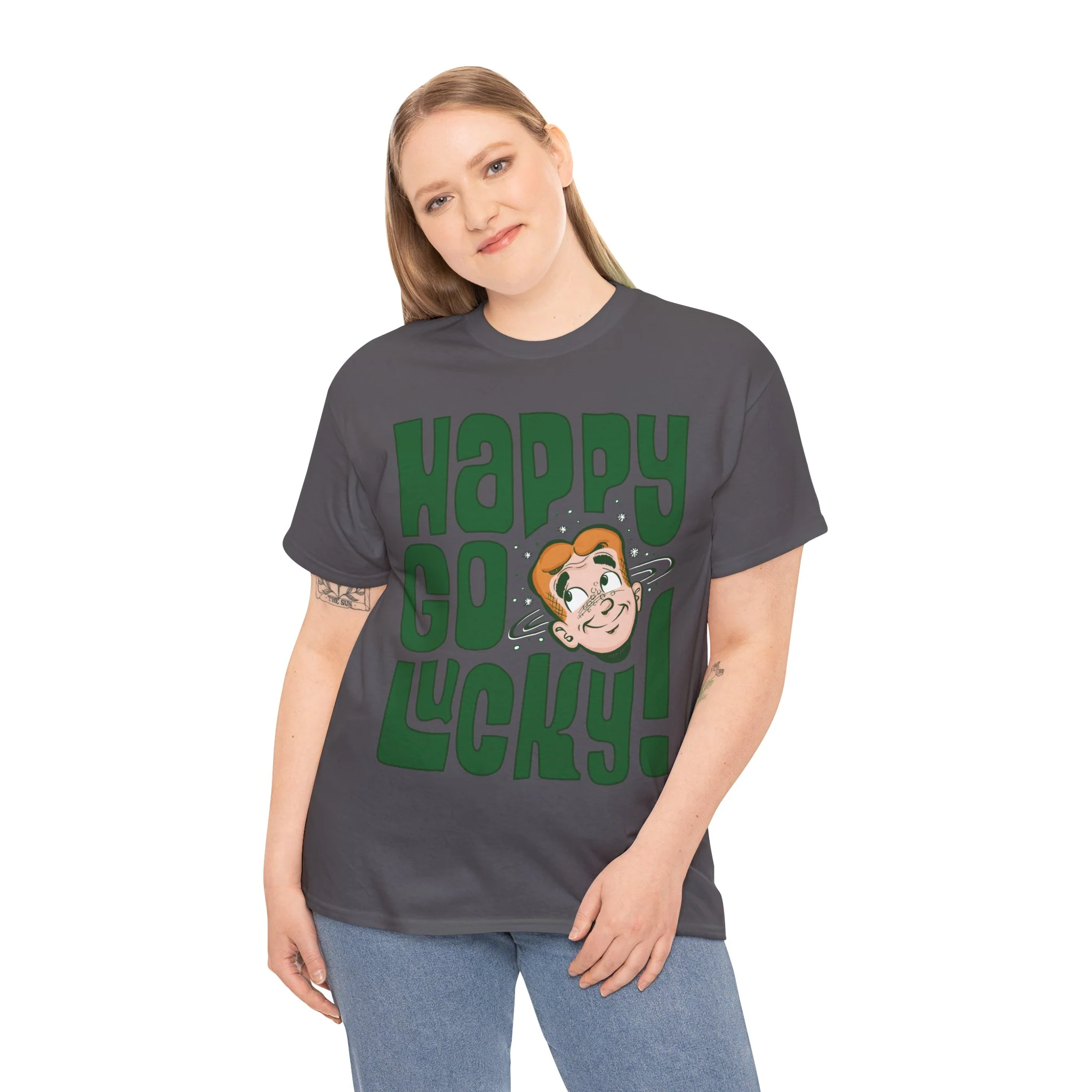 Archie Happy Go Lucky! Design Graphic Tee (Unisex Heavy Cotton Tee) featuring Archie - Image 20