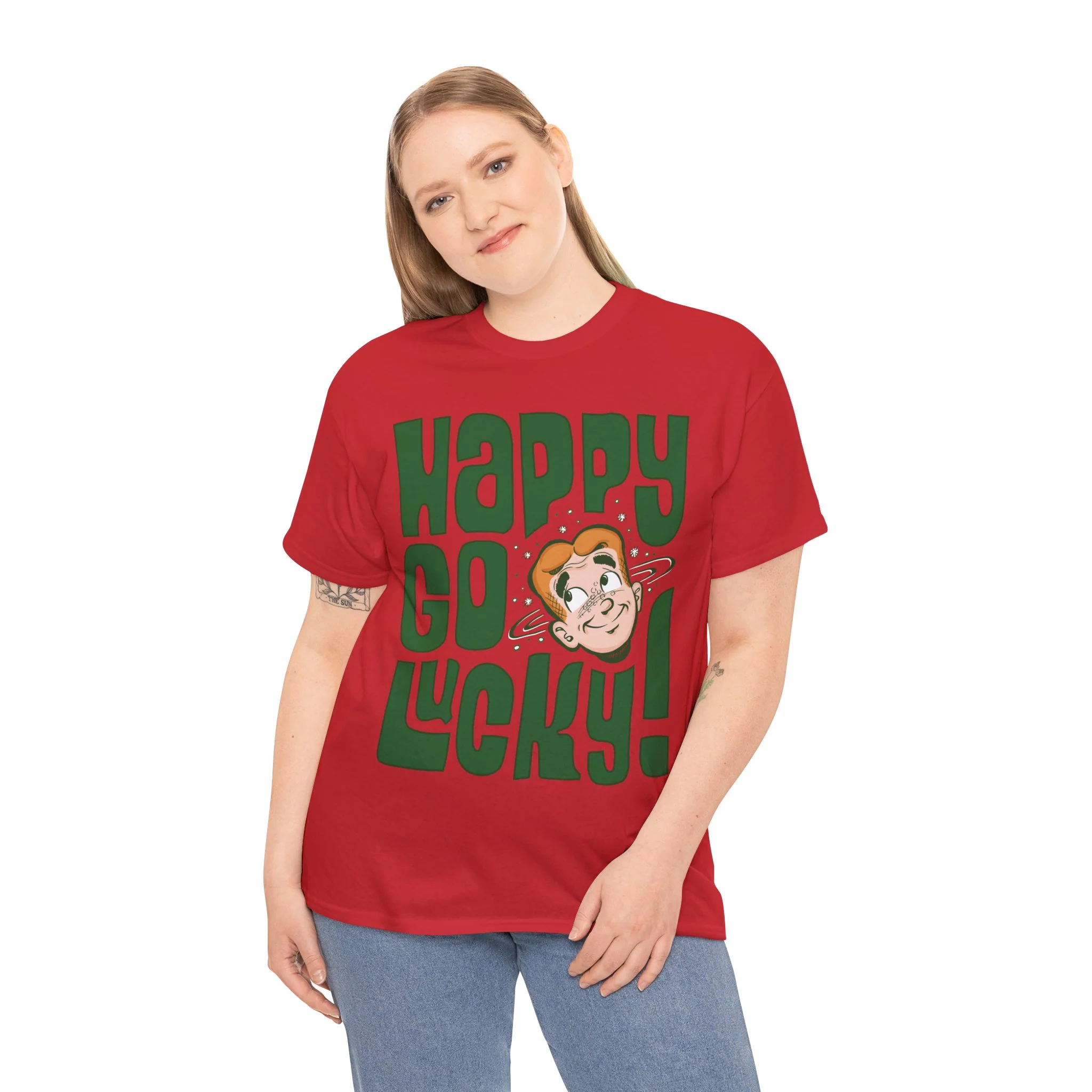Archie Happy Go Lucky! Design Graphic Tee (Unisex Heavy Cotton Tee) featuring Archie - Image 27