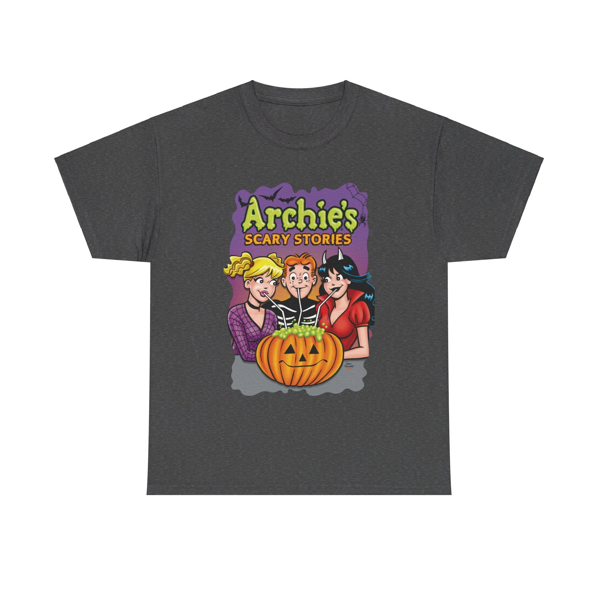 Archie's Scary Stories Graphic T-Shirt (Unisex Heavy Cotton Tee) featuring Archie, Betty, and Veronica - Image 2