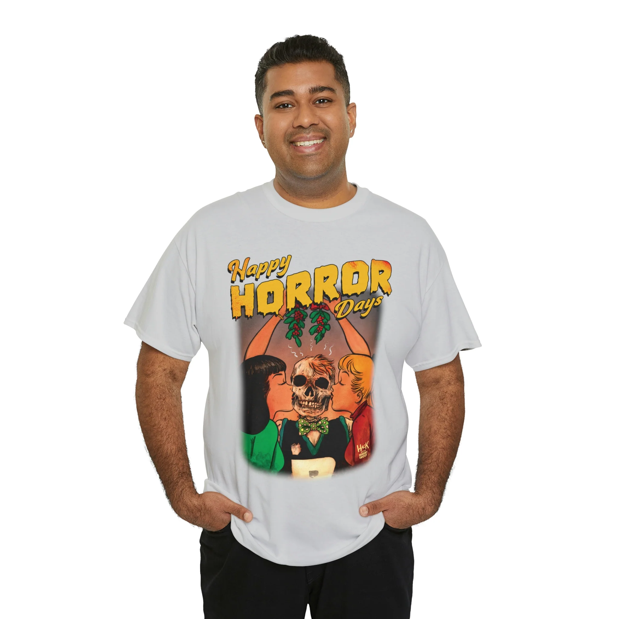 Happy Horror Days Love Triangle Graphic Tee (Unisex Heavy Cotton Tee) featuring Archie, Betty, and Veronica - Image 30