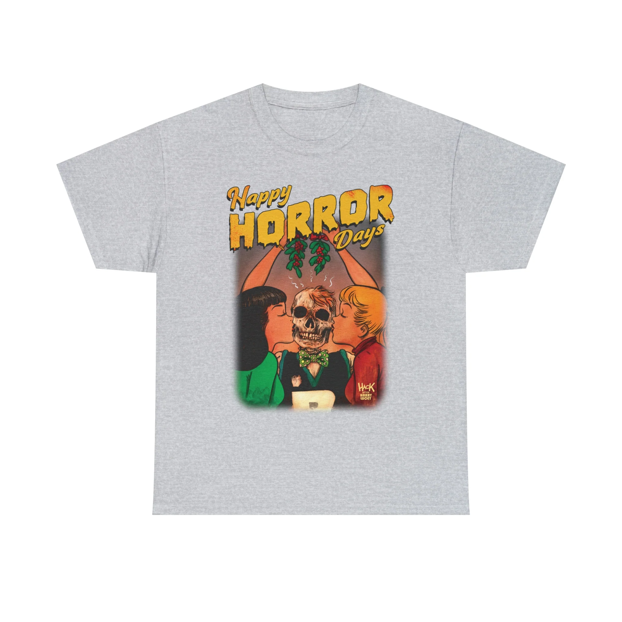 Happy Horror Days Love Triangle Graphic Tee (Unisex Heavy Cotton Tee) featuring Archie, Betty, and Veronica - Image 34