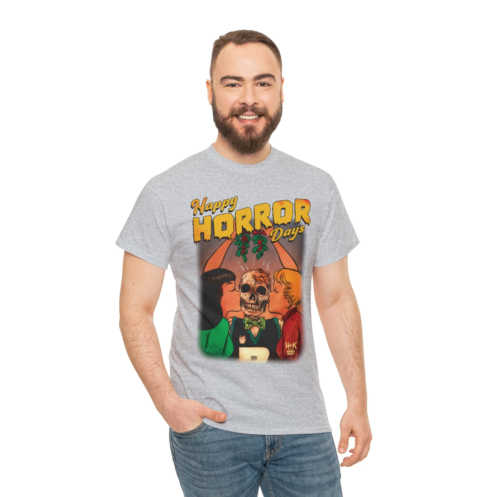 Happy Horror Days Love Triangle Graphic Tee (Unisex Heavy Cotton Tee) featuring Archie, Betty, and Veronica - Image 38