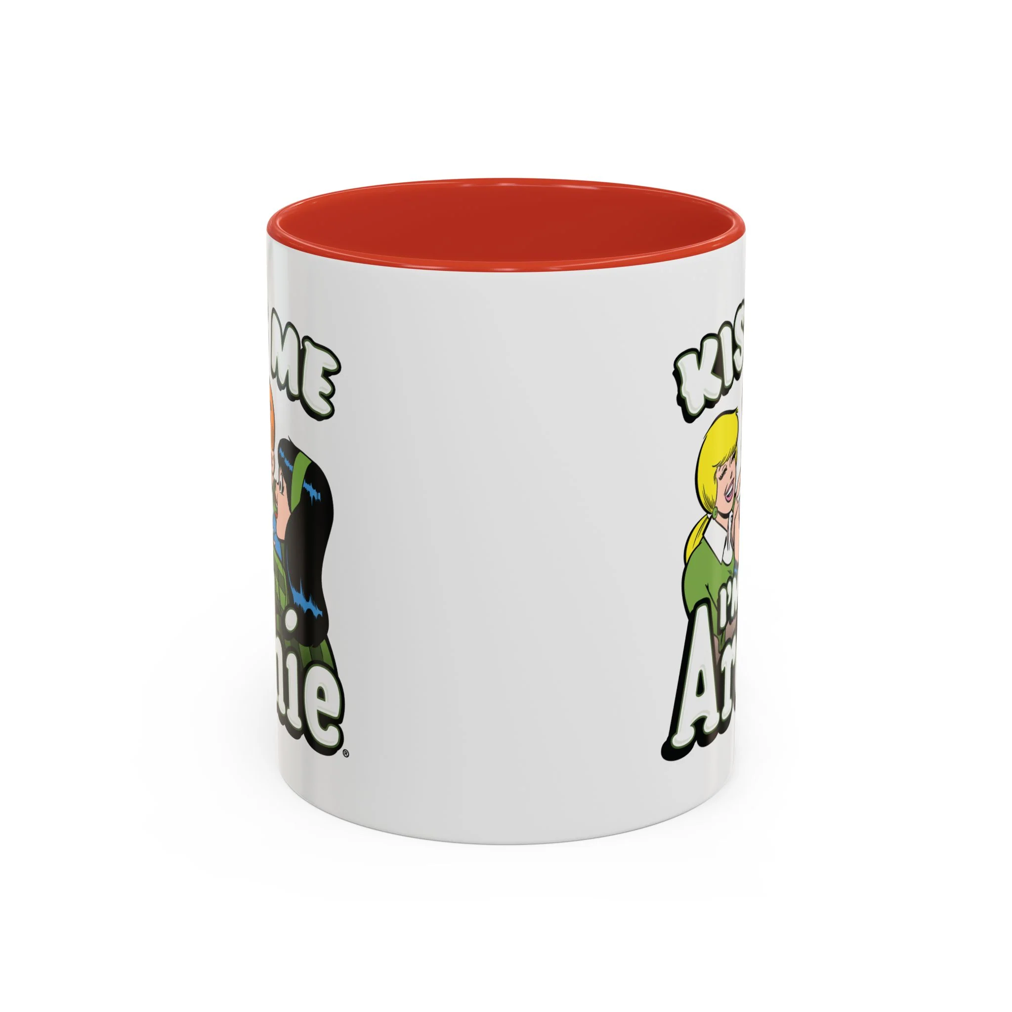 Kiss Me I'm Archie Design Accent Coffee Mug (11oz or 15oz) featuring Archie, Betty, and Veronica - Image 4