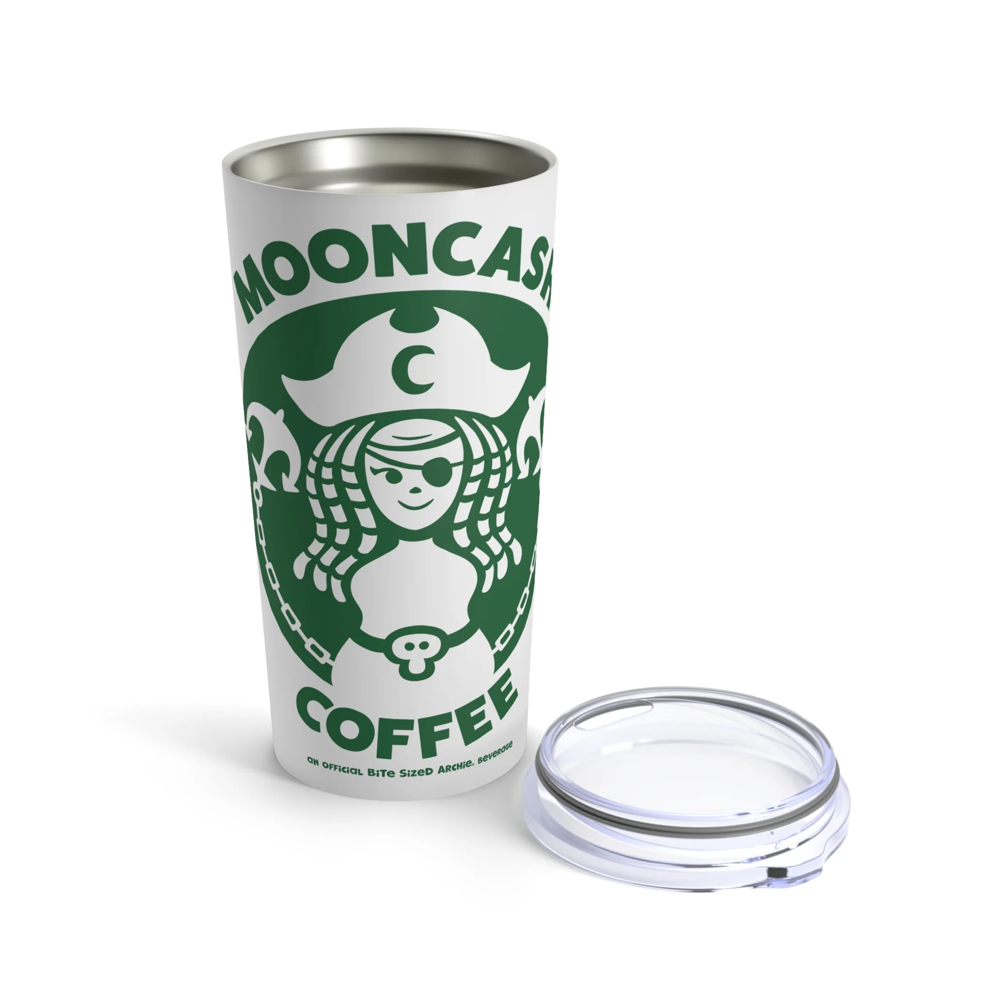 Mooncash Coffee Stainless Steal Tumbler 20oz (BITE SIZED ARCHIE) - Image 4