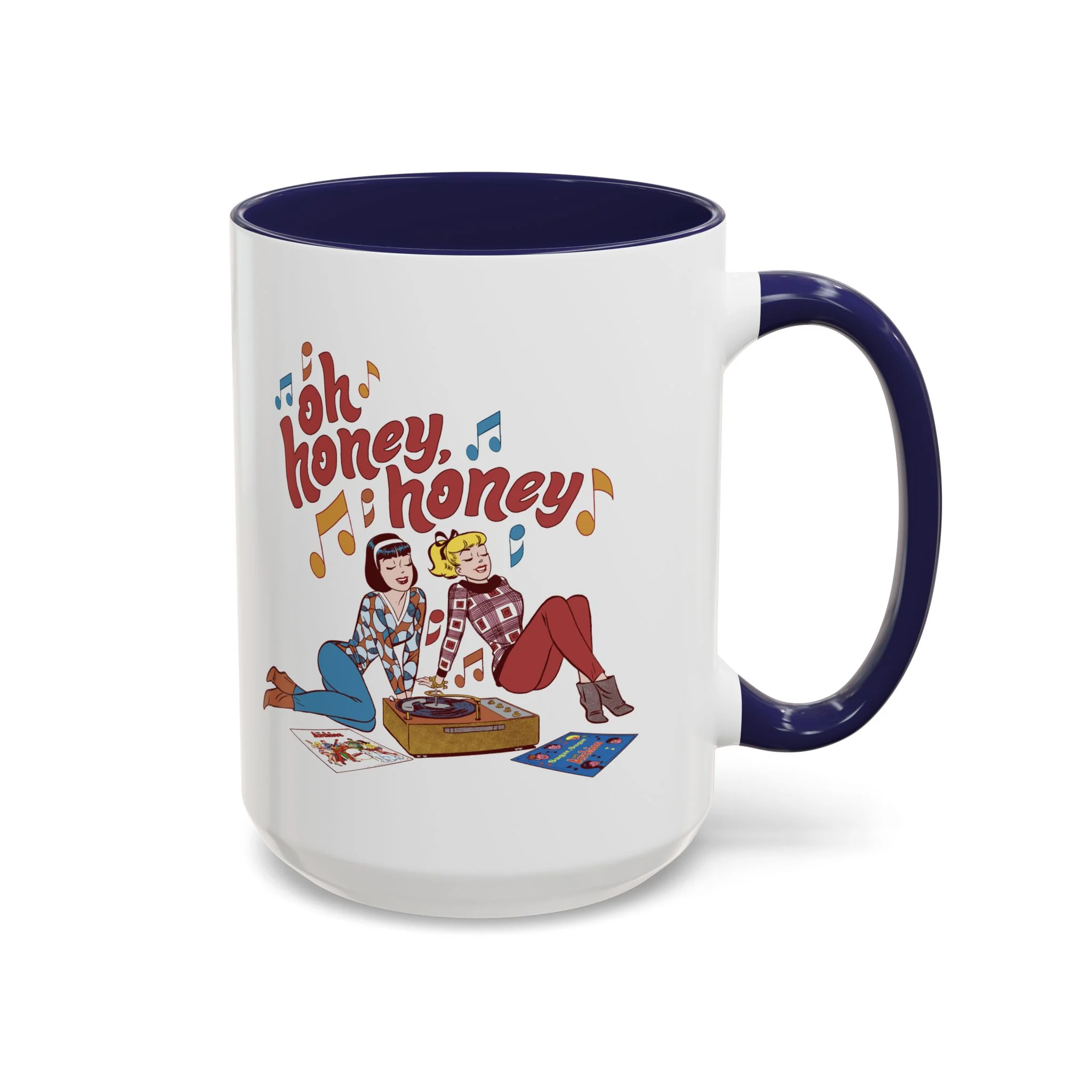 Oh Honey Honey Design Accent Coffee Mug (11oz or 15oz) featuring Betty, and Veronica - Image 21