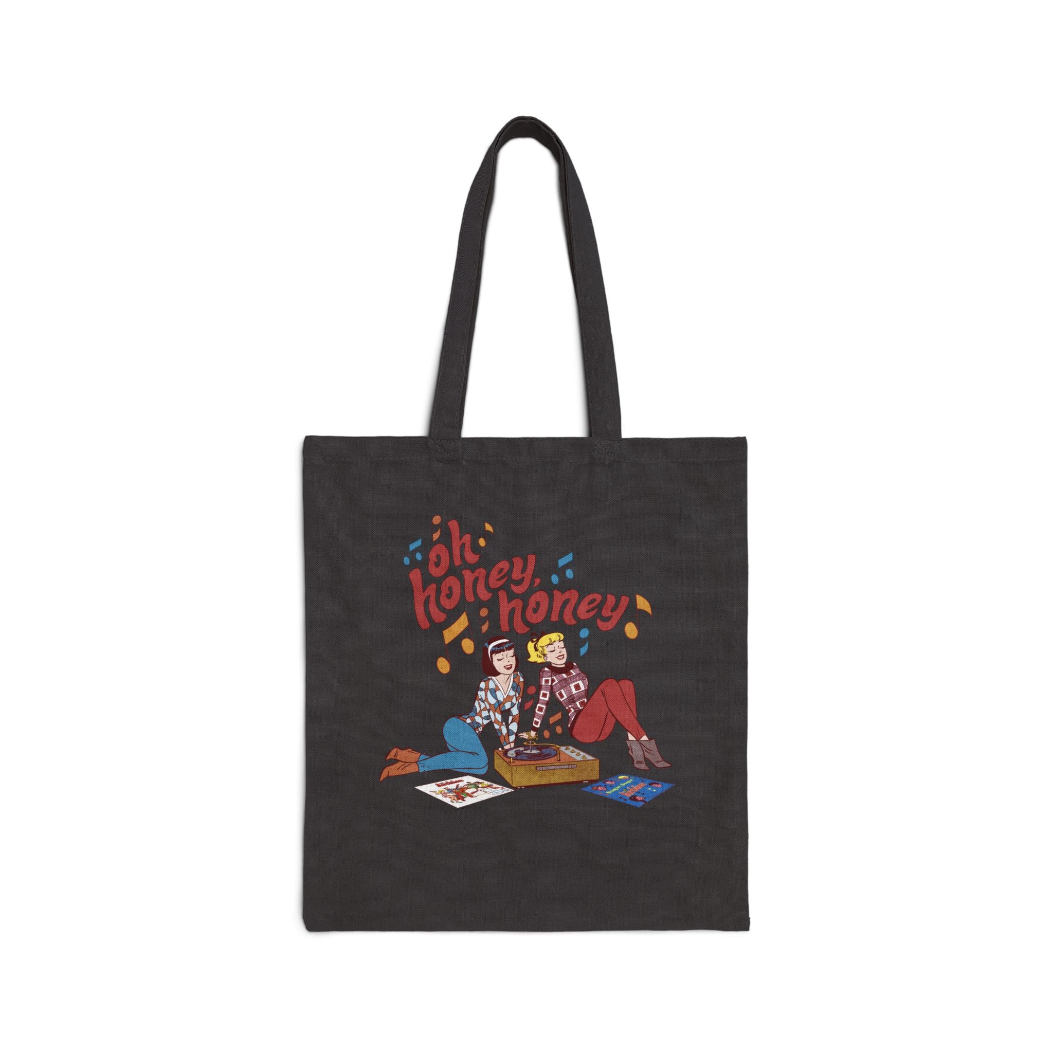 Oh Honey Honey Design Cotton Canvas Tote Bag featuring Betty and Veronica - Image 6