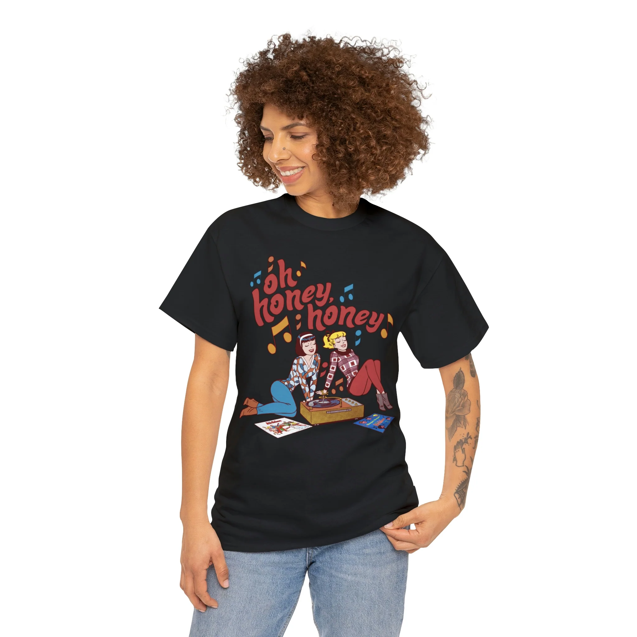 Oh Honey Honey Graphic Tee (Unisex Heavy Cotton Tee) featuring Betty and Veronica - Image 15