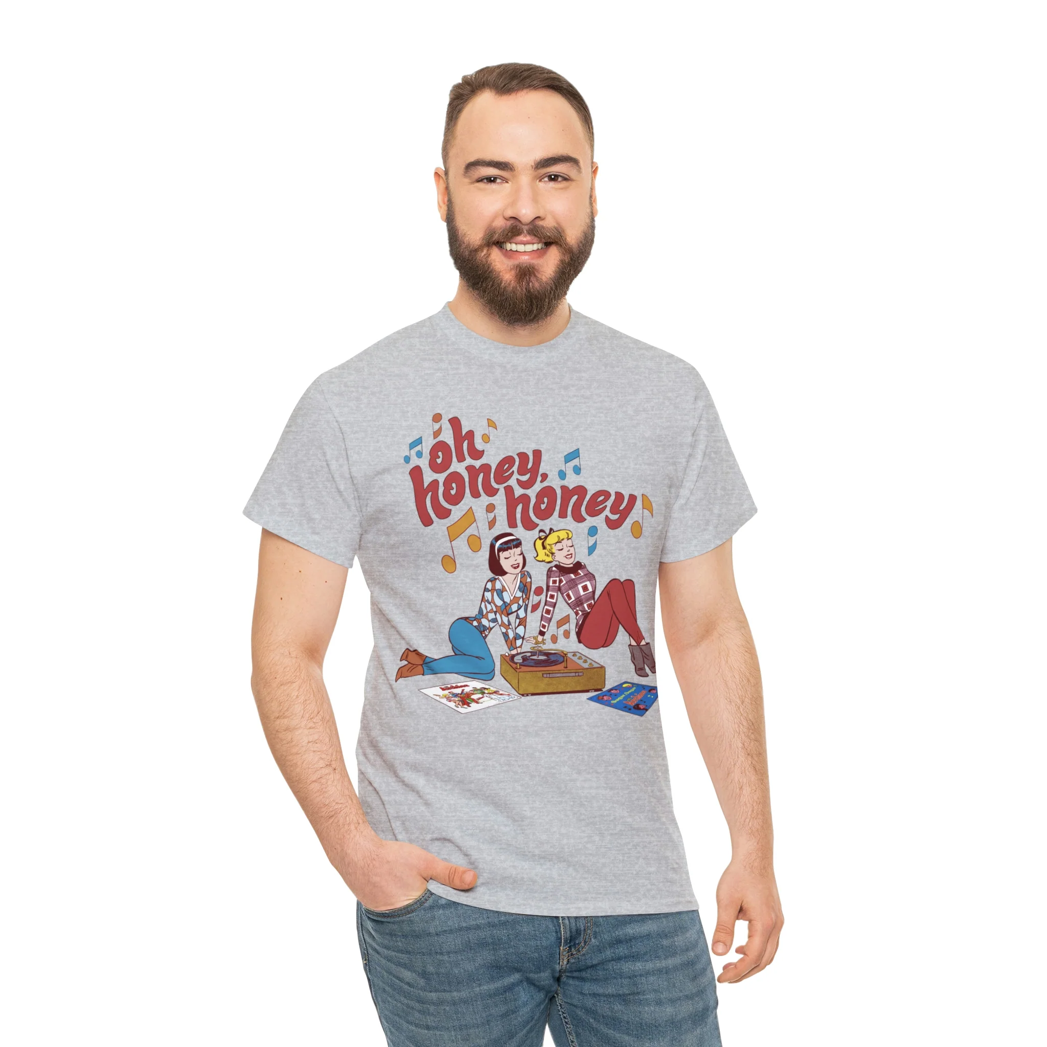 Oh Honey Honey Graphic Tee (Unisex Heavy Cotton Tee) featuring Betty and Veronica - Image 41