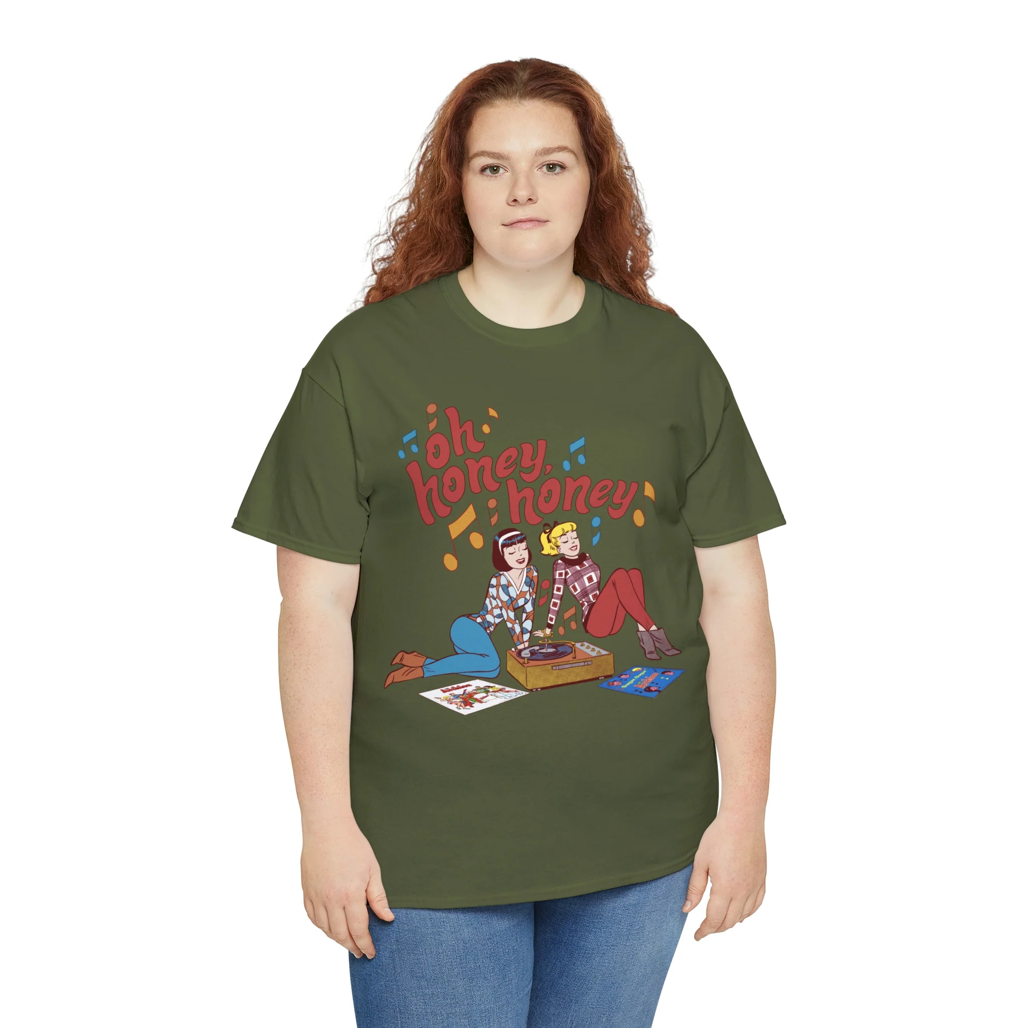 Oh Honey Honey Graphic Tee (Unisex Heavy Cotton Tee) featuring Betty and Veronica - Image 55
