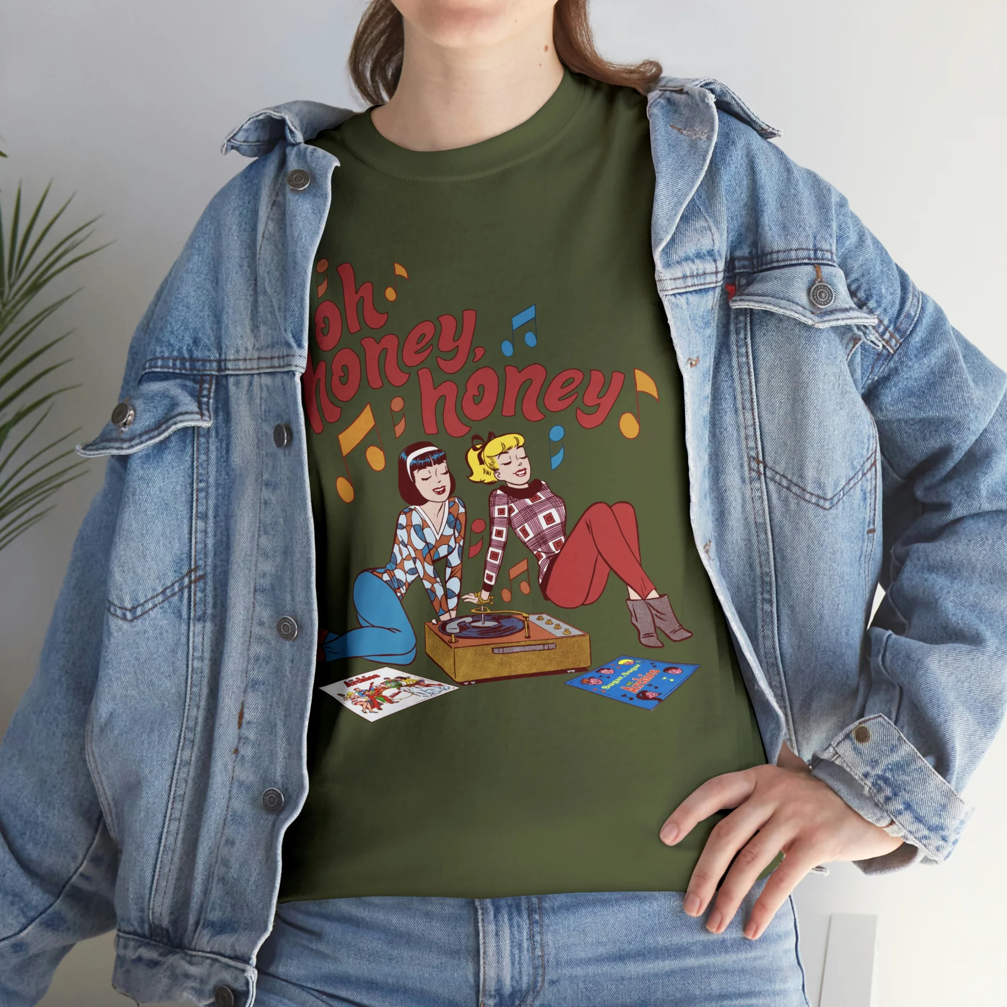 Oh Honey Honey Graphic Tee (Unisex Heavy Cotton Tee) featuring Betty and Veronica - Image 57
