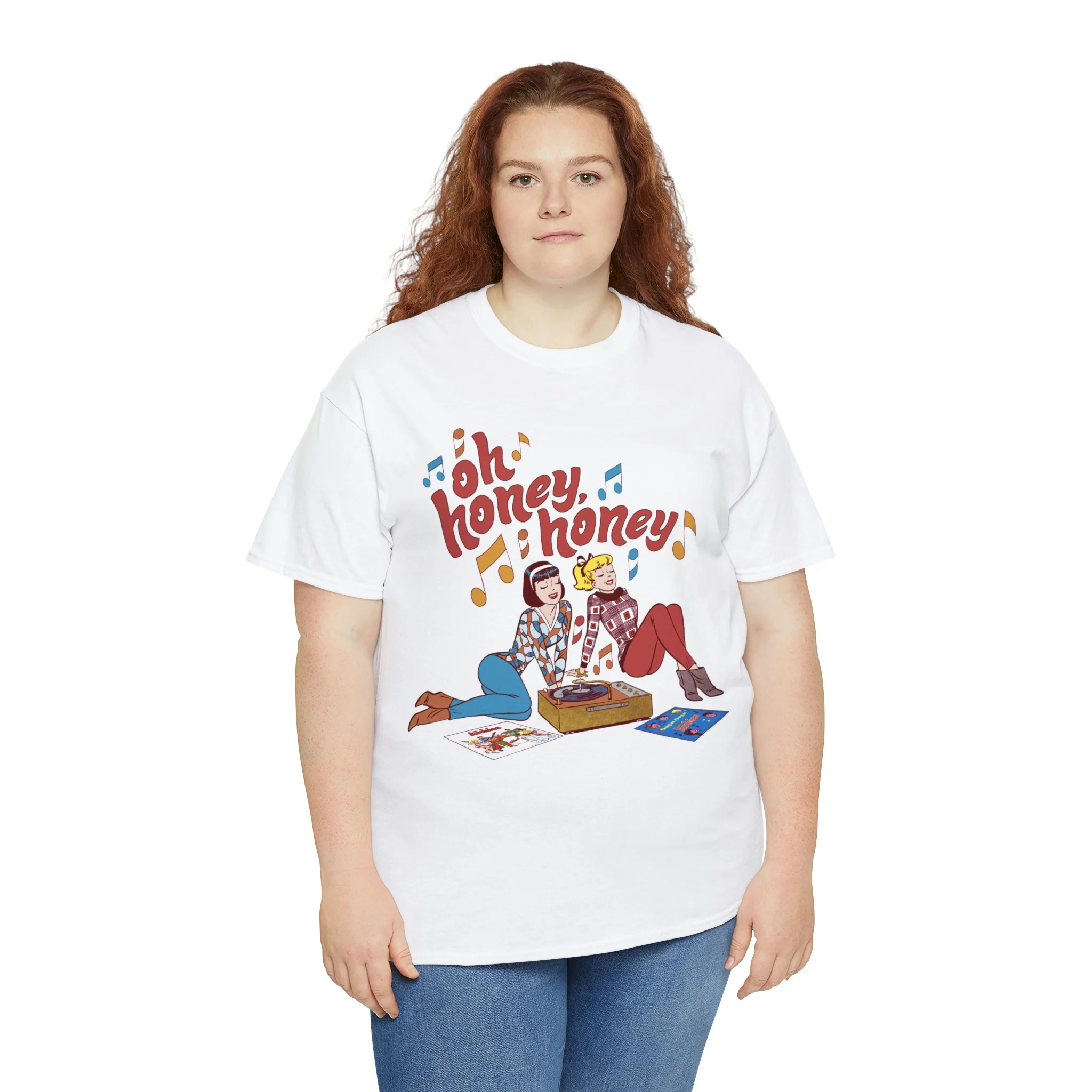Oh Honey Honey Graphic Tee (Unisex Heavy Cotton Tee) featuring Betty and Veronica - Image 7