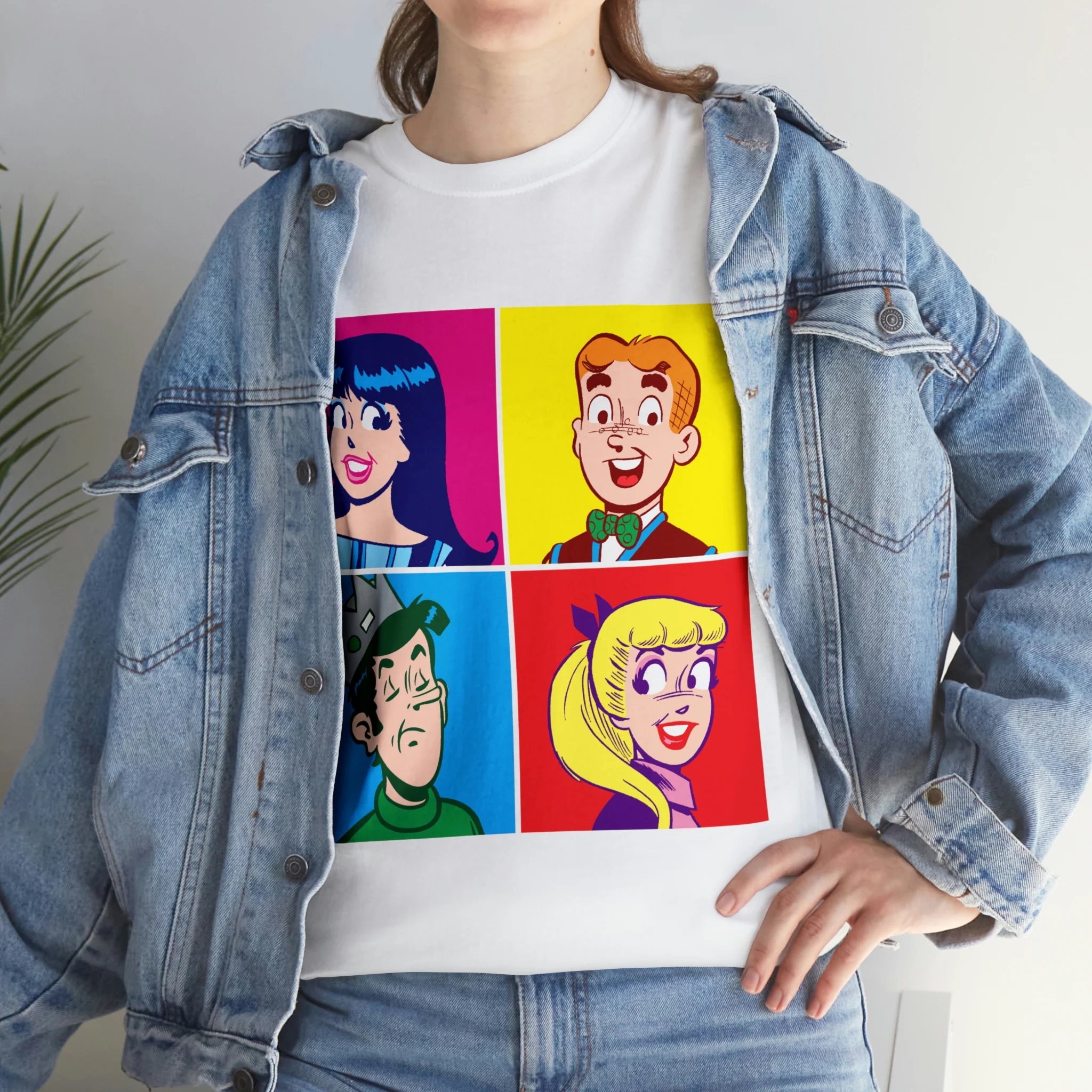 Pop Art Archie Graphic T-Shirt (Unisex Heavy Cotton Tee) featuring Archie, Betty, Veronica, and Jughead - Image 20
