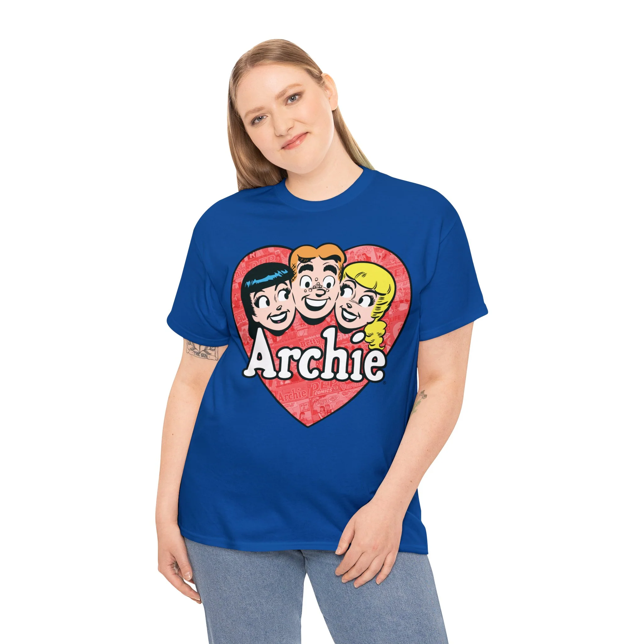 Retro Archie Heart Graphic T-Shirt (Unisex Heavy Cotton Tee) featuring Archie, Betty, and Veronica - FLASH SALE! - Image 15