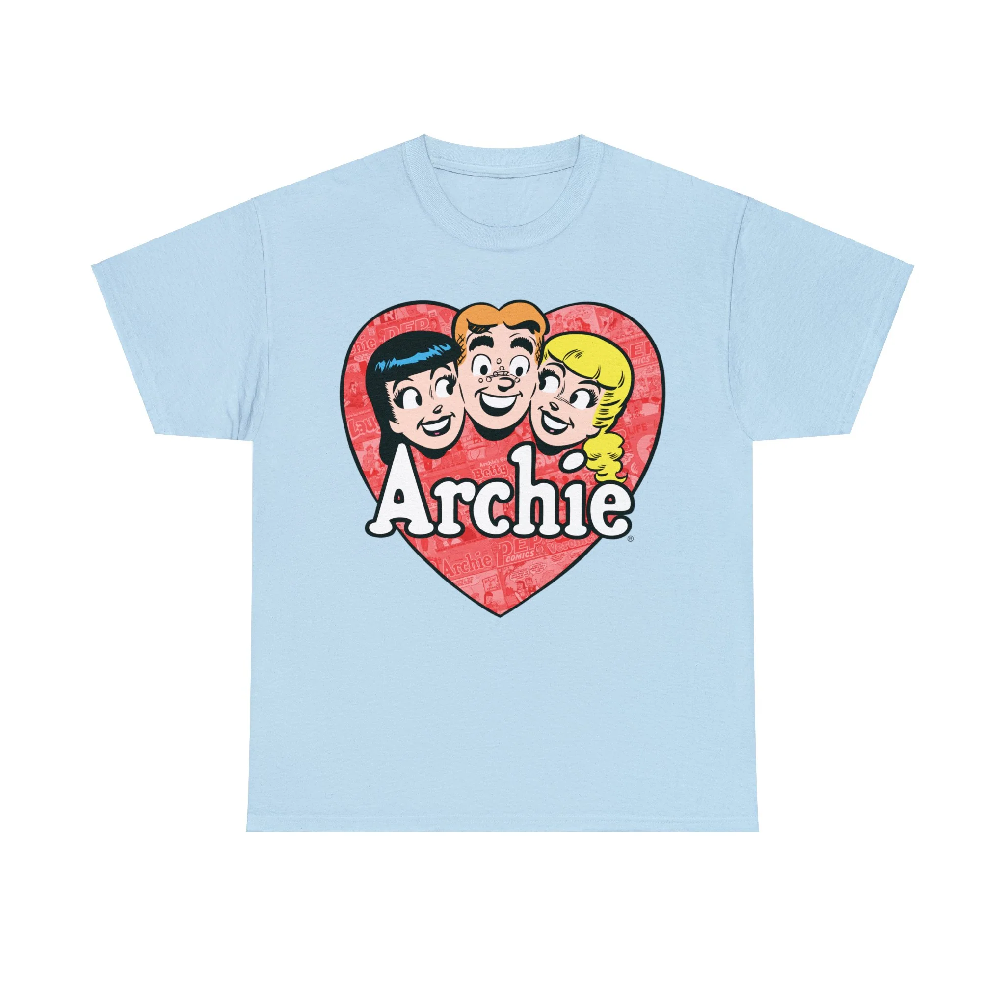 Retro Archie Heart Graphic T-Shirt (Unisex Heavy Cotton Tee) featuring Archie, Betty, and Veronica - FLASH SALE! - Image 4